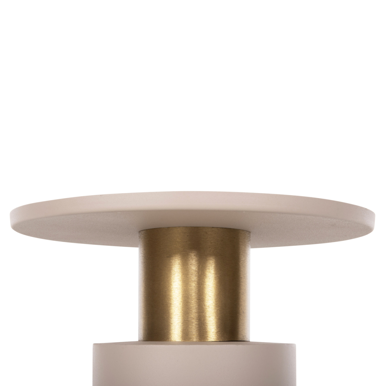 SIDE TABLE PUNJAB HM4239.03 METAL IN ECRU-GOLD/BRASS Φ36x47Hcm. [5]