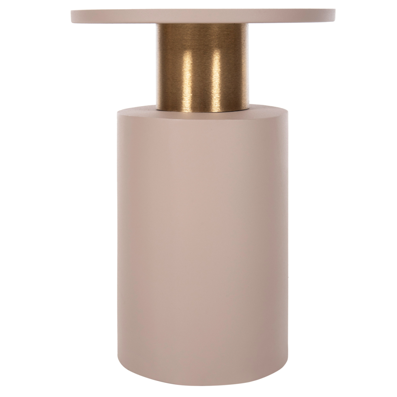 SIDE TABLE PUNJAB HM4240.03 METAL IN ECRU-GOLD/BRASS Φ30.5x42Hcm. [3]