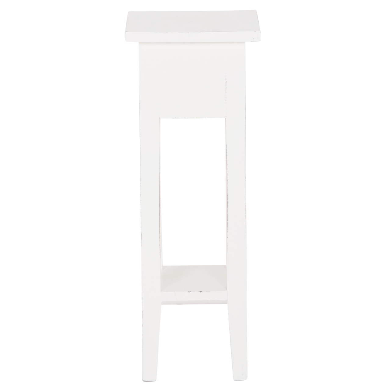 SIDE TABLE RAMU HM9484.03 MAHOGANY WOOD WITH A DRAWER IN WHITE 25x25x66.5Hcm. [4]