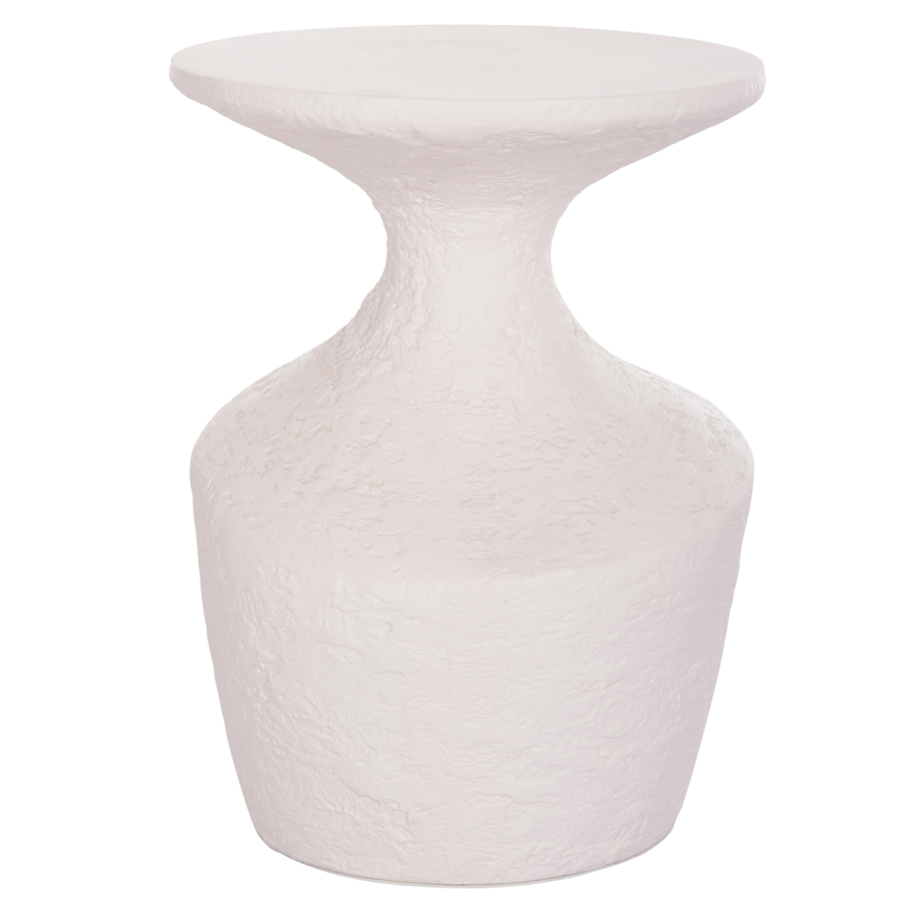SIDE TABLE REBON HM18156.02S FIBER CEMENT IN WHITE--Φ27.5x50Hcm [3]