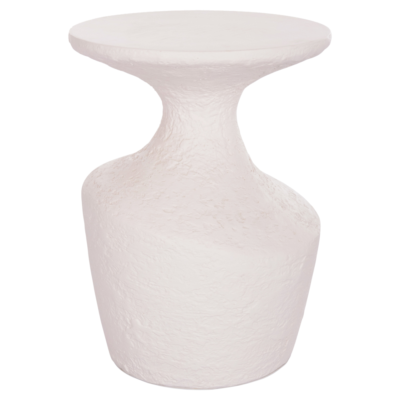 SIDE TABLE REBON HM18156.02S FIBER CEMENT IN WHITE--Φ27.5x50Hcm [4]