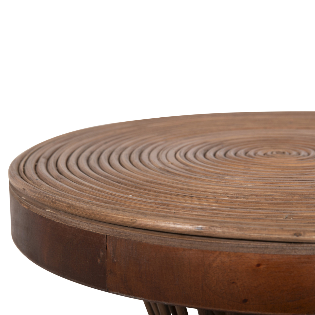 SIDE TABLE ROUND CIRCE HM9869 NATURAL RATTAN IN BROWN COLOR Φ40x45,5Hcm. [8]