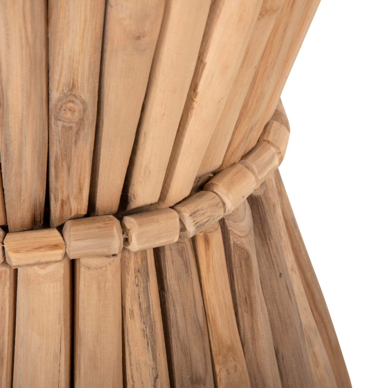 SIDE TABLE ROUND COOTER HM9792 TEAK BRANCHES IN NATURAL Φ37x50Hcm. [5]