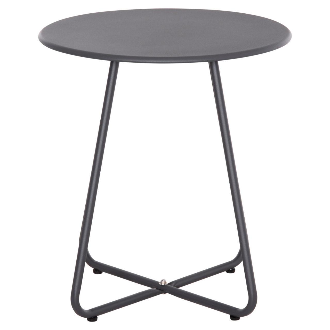 SIDE TABLE ROUND SAMMON HM6271.01 METAL IN GREY COLOR Φ45x50Hcm. [4]