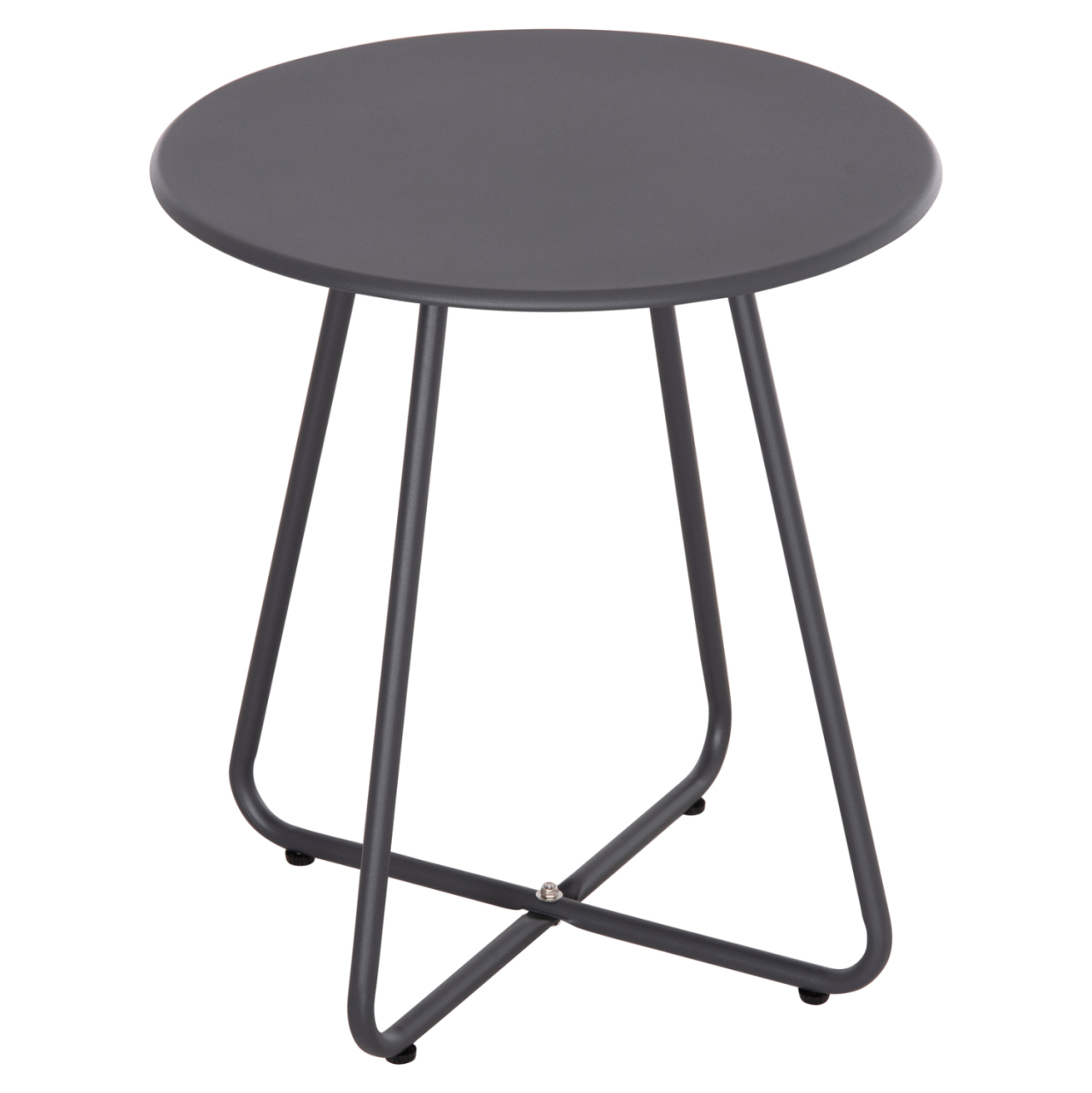 SIDE TABLE ROUND SAMMON HM6271.01 METAL IN GREY COLOR Φ45x50Hcm. [3]