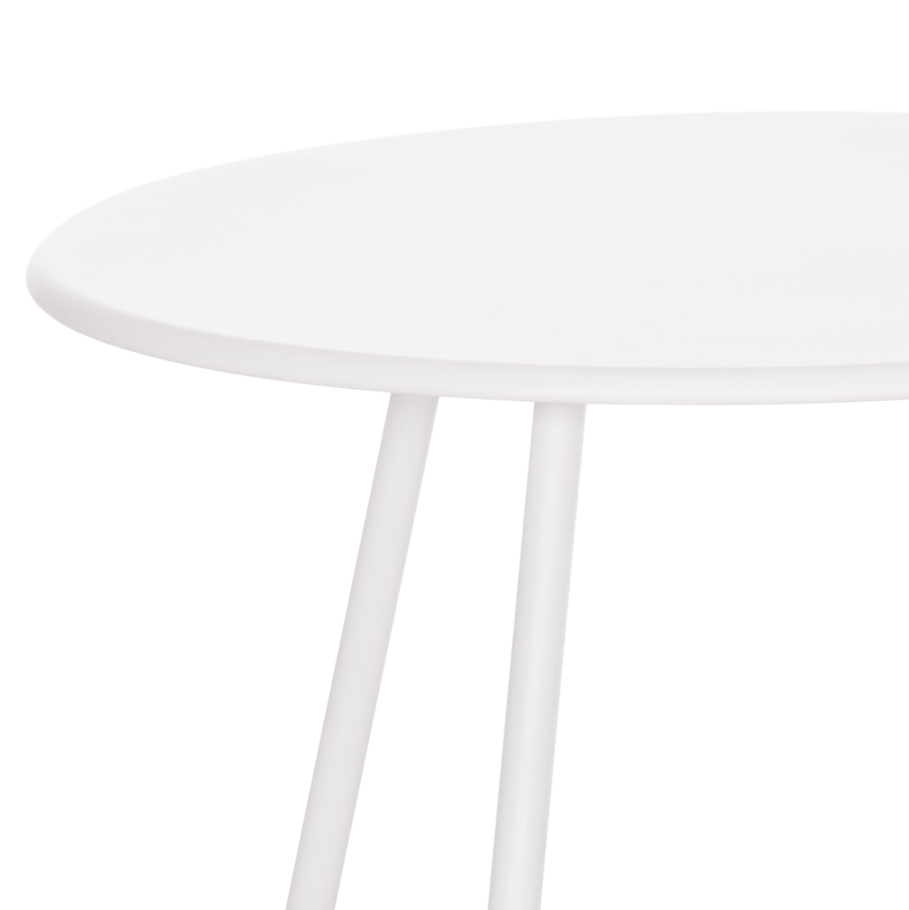SIDE TABLE ROUND SAMMON HM6271.02 METAL IN WHITE COLOR Φ45x50Hcm. [6]