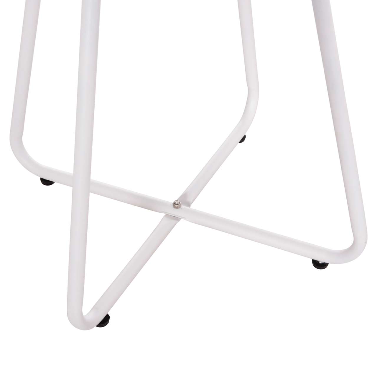 SIDE TABLE ROUND SAMMON HM6271.02 METAL IN WHITE COLOR Φ45x50Hcm. [5]