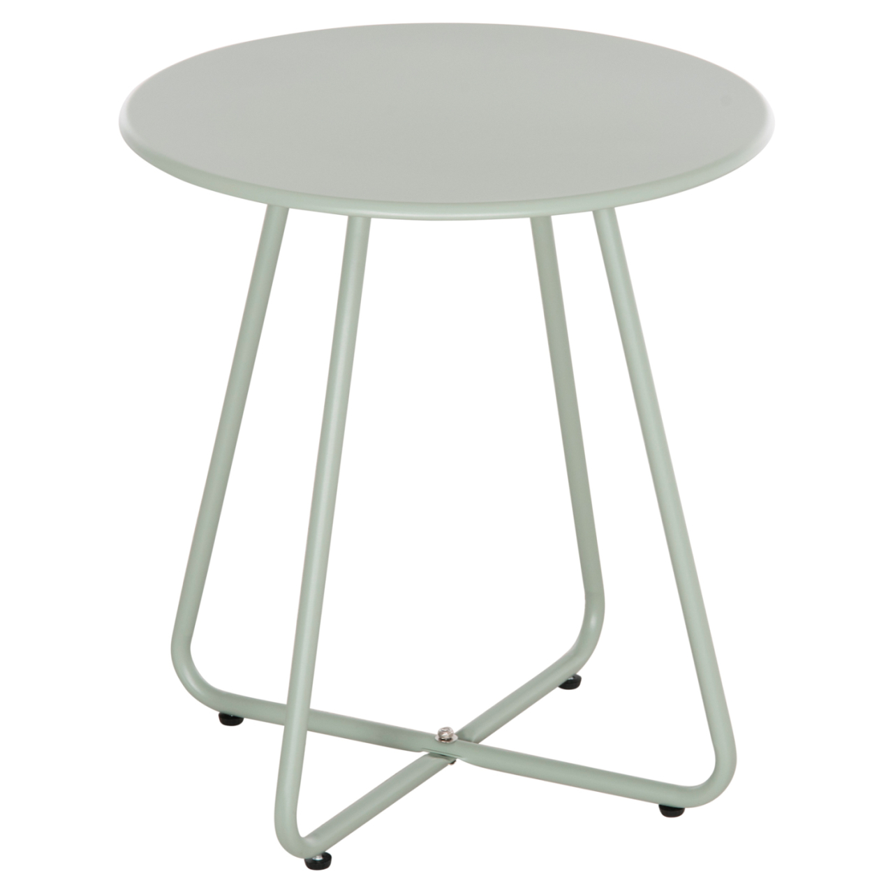SIDE TABLE ROUND SAMMON HM6271.06 METAL IN PISTACHIO GREEN COLOR Φ45x50Hcm. [3]
