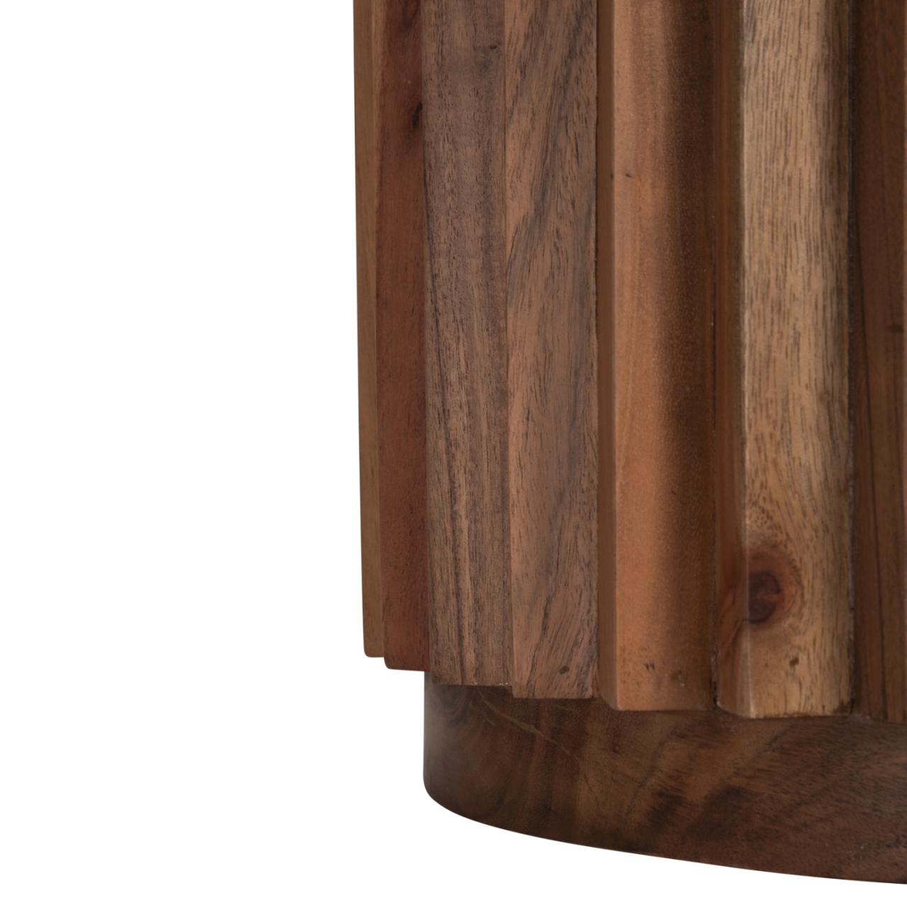 SIDE TABLE ROUND SEDGE HM9696 SOLID ACACIA-NATURAL COLOR Φ40x50Hcm. [7]