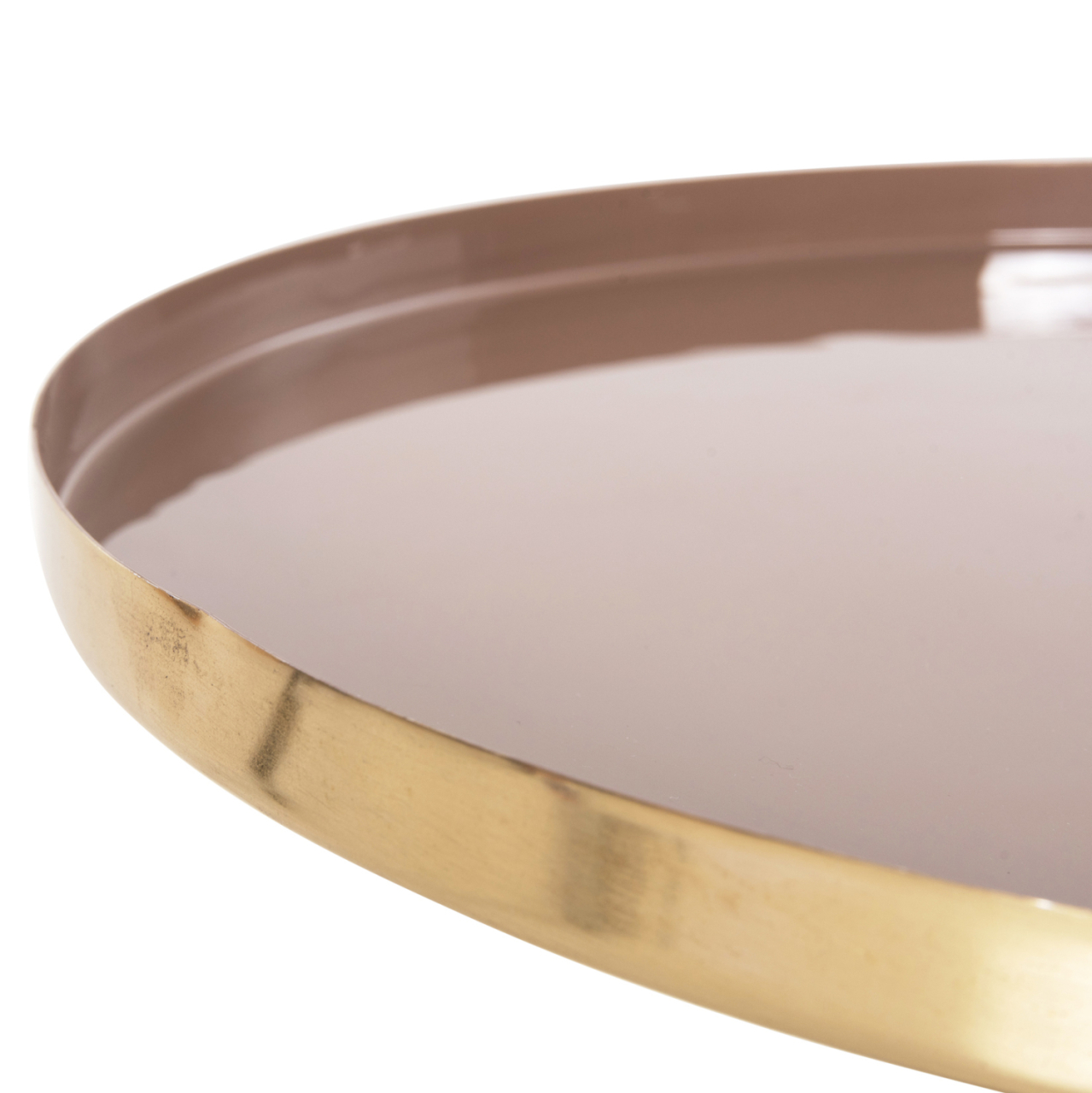 SIDE TABLE ROUND UTRI HM4241.06 METAL IN WARM PINK-BEIGE Φ46x46,5Hcm. [4]