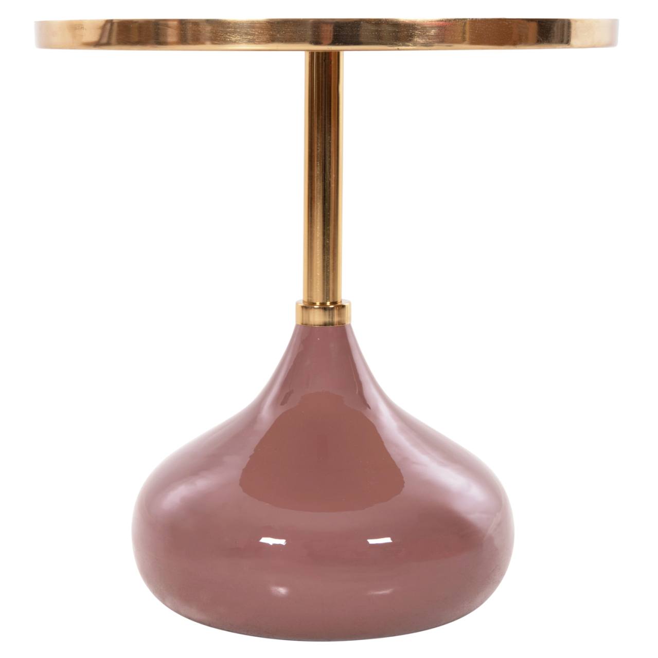 SIDE TABLE ROUND UTRI HM4241.06 METAL IN WARM PINK-BEIGE Φ46x46,5Hcm. [3]