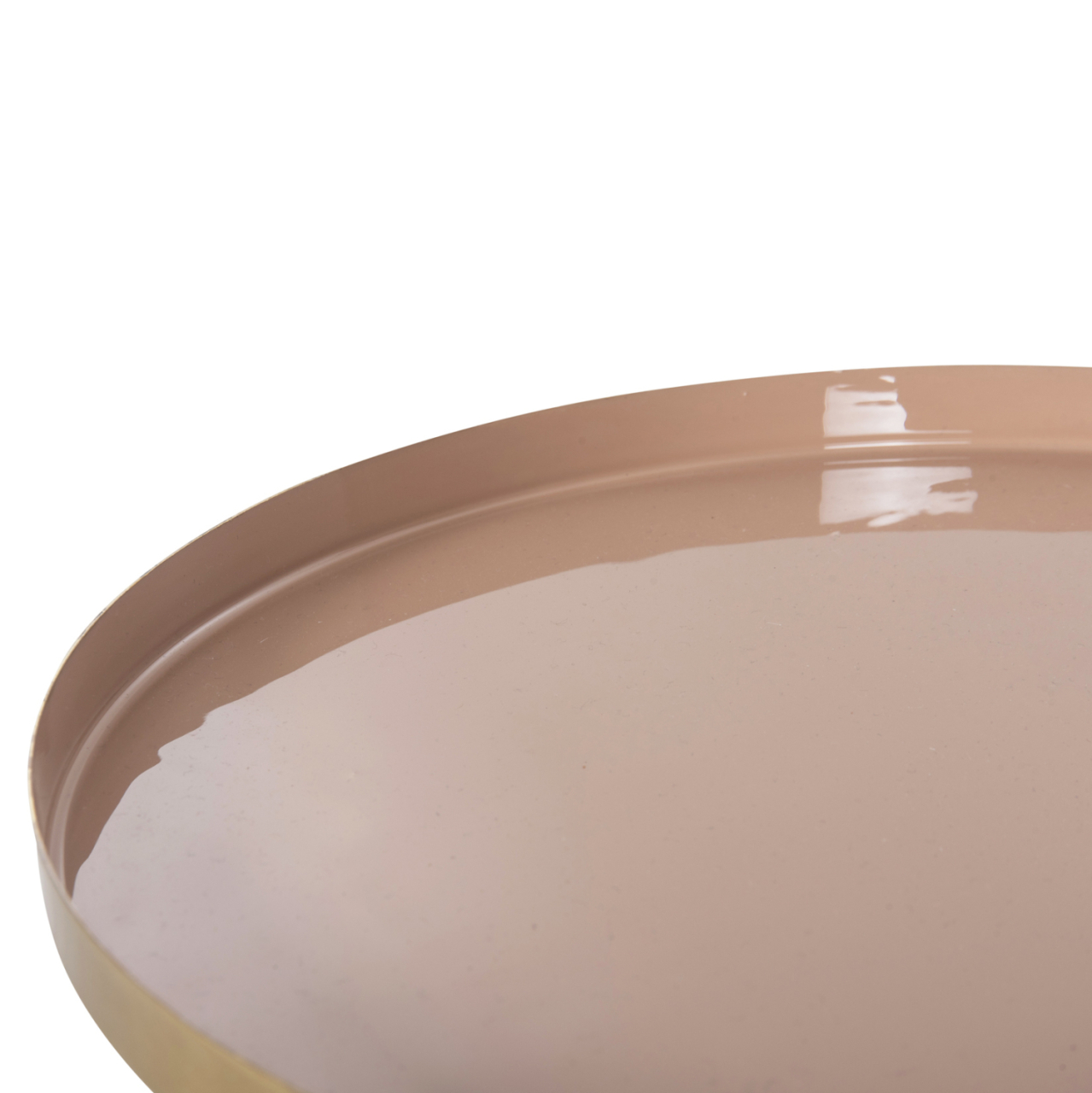 SIDE TABLE ROUND UTRI HM4384.10 METAL IN WARM PINK-BEIGE Φ35,5x44,5Hcm. [9]