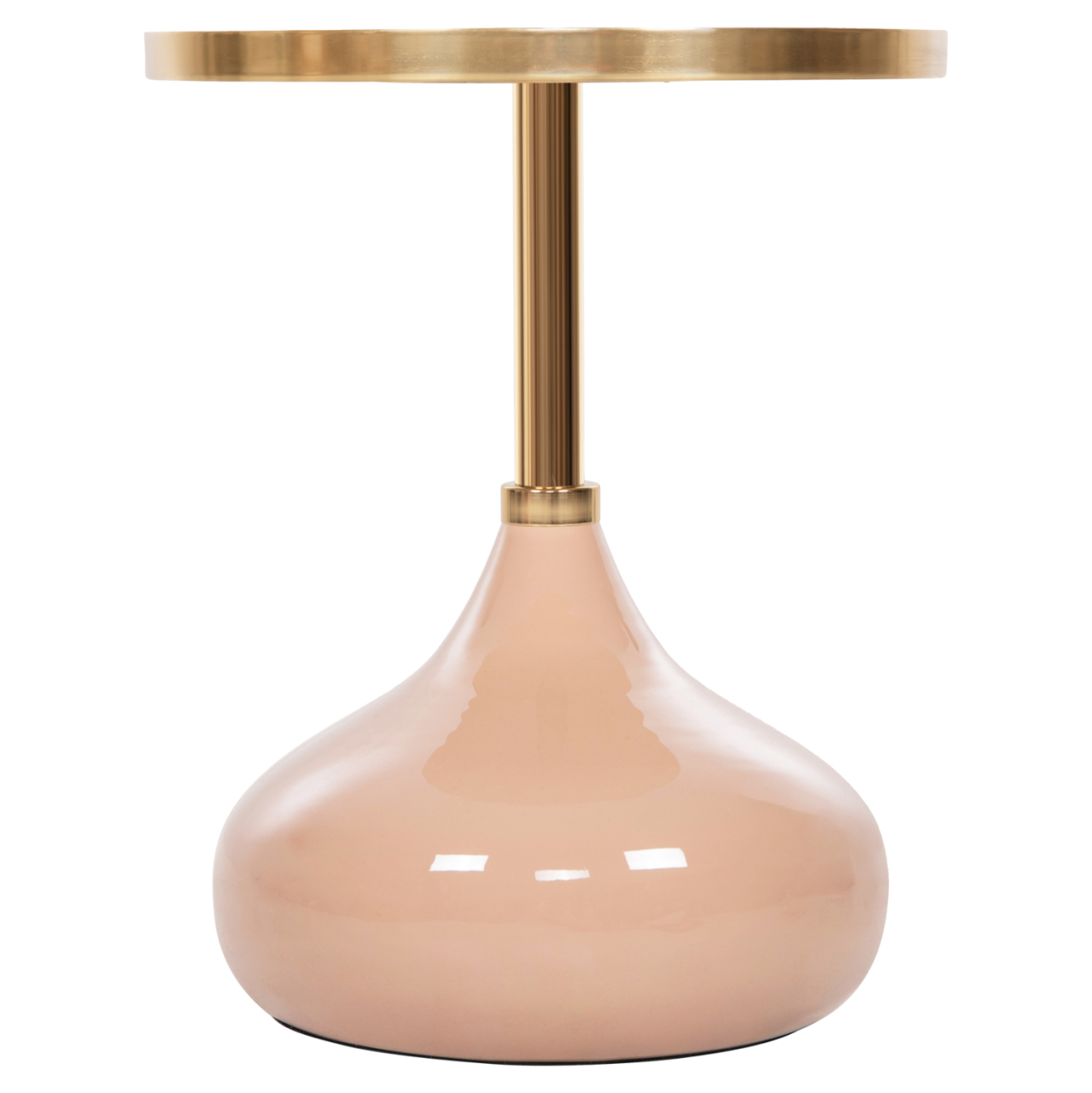SIDE TABLE ROUND UTRI HM4384.10 METAL IN WARM PINK-BEIGE Φ35,5x44,5Hcm. [5]