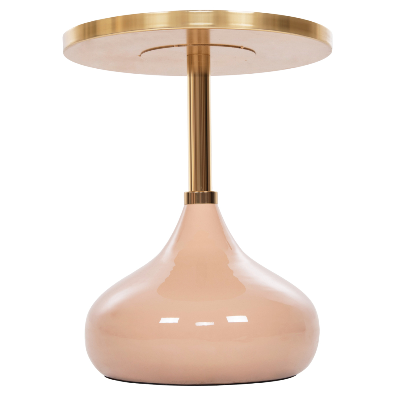 SIDE TABLE ROUND UTRI HM4384.10 METAL IN WARM PINK-BEIGE Φ35,5x44,5Hcm. [4]