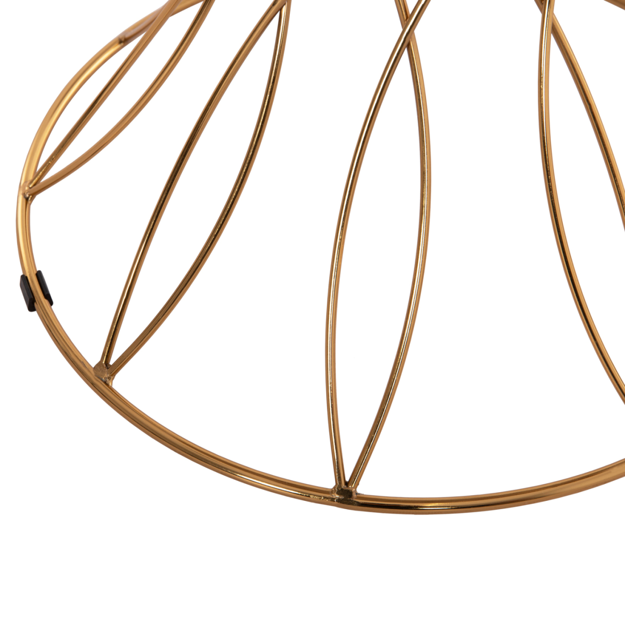 SIDE TABLE RUDY HM18037.01 CERAMIC TOP IN WHITE-METAL IN GLOSSY GOLD Φ45x48,5Hcm. [7]