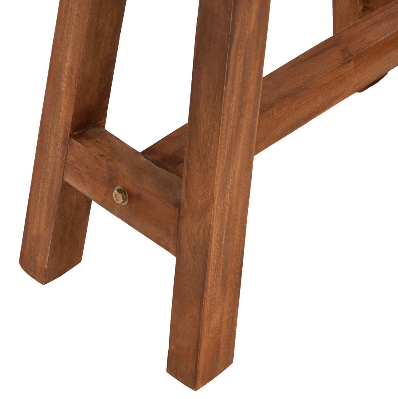 SIDE TABLE/STOOL RANCH HM7902 MAHOGANY WOOD IN NATURAL COLOR 49,5x24,5x45,5Hcm. [4]