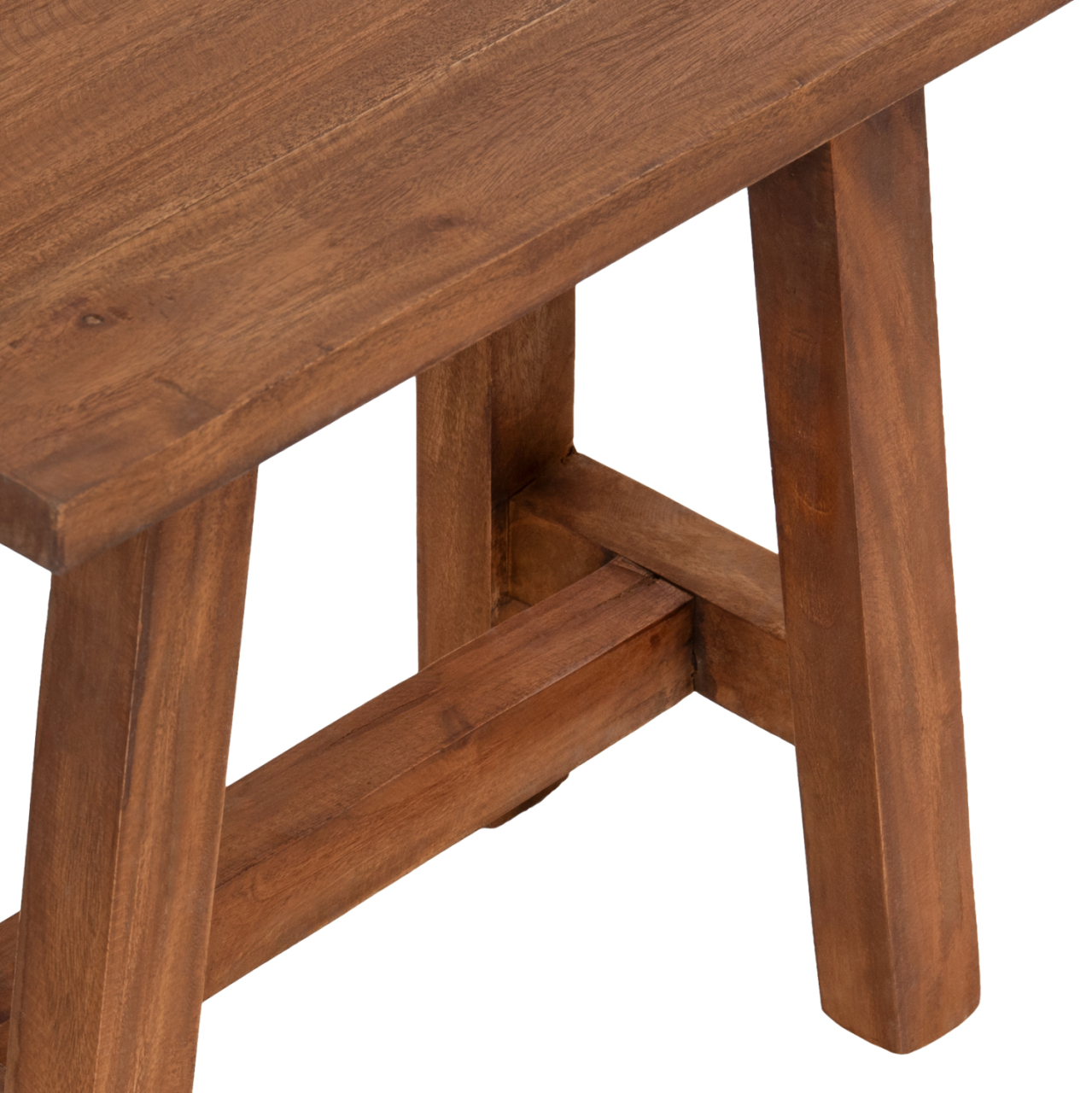 SIDE TABLE/STOOL RANCH HM7902 MAHOGANY WOOD IN NATURAL COLOR 49,5x24,5x45,5Hcm. [5]