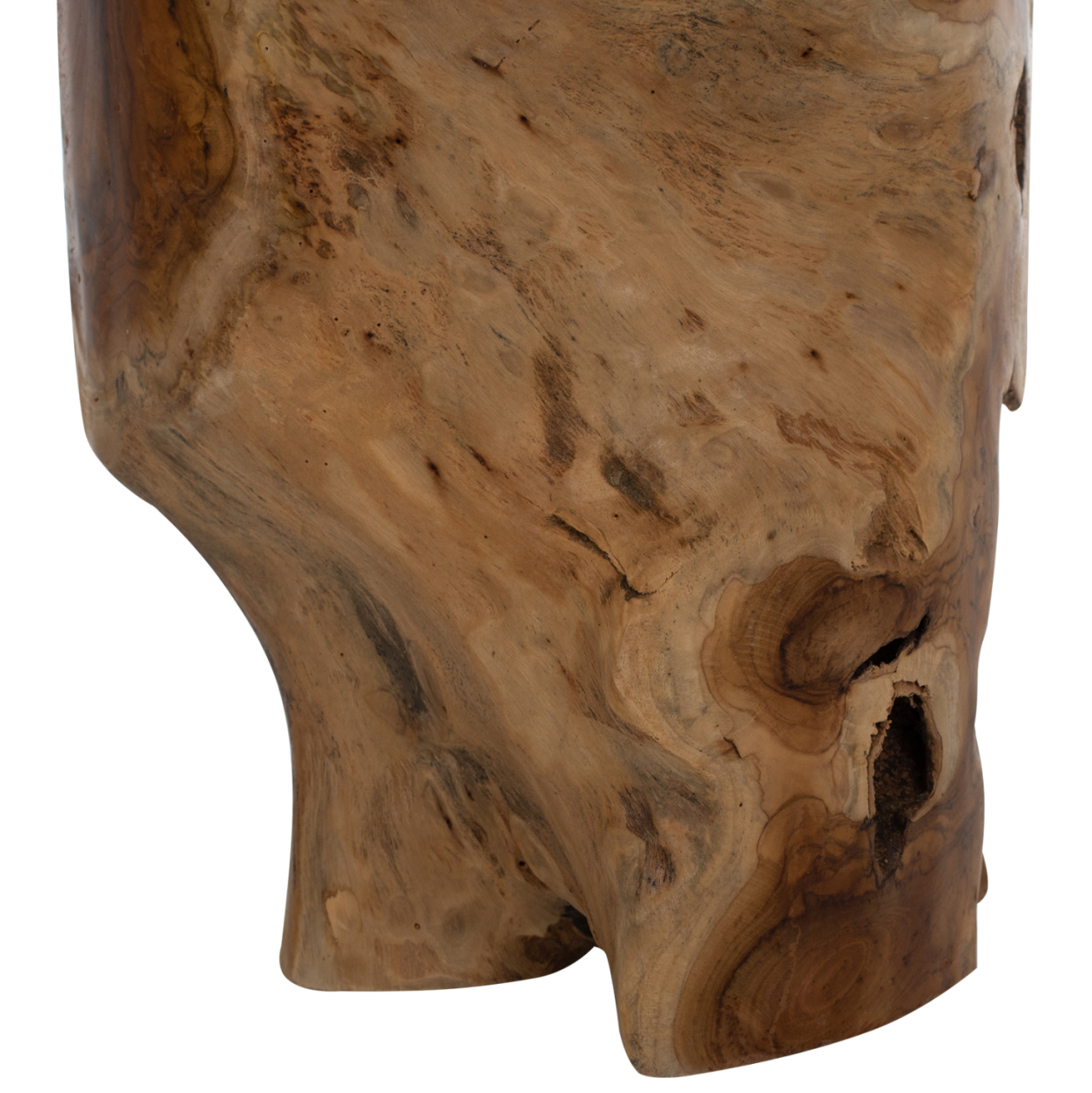 SIDE TABLE/STOOL ROUND SOLID TEAK WOOD NATURAL COLOR Φ30X45Hcm.HM9350 [6]