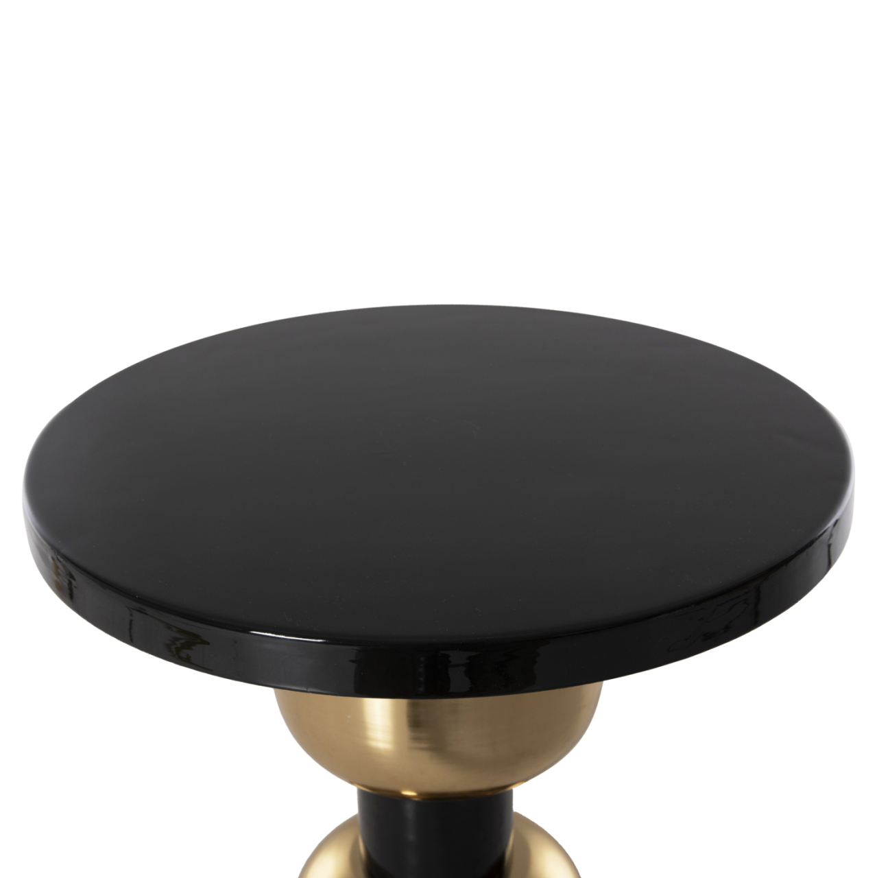 SIDE TABLE SURAT HM4236.04 METAL IN BLACK-GOLD Φ50,5x59,5Hcm. [4]