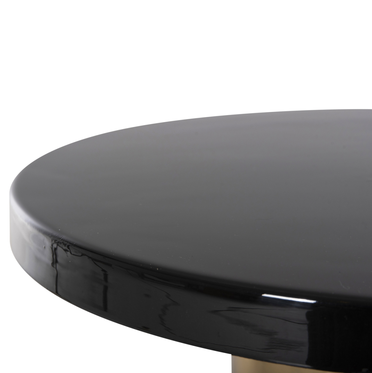 SIDE TABLE SURAT HM4236.04 METAL IN BLACK-GOLD Φ50,5x59,5Hcm. [5]