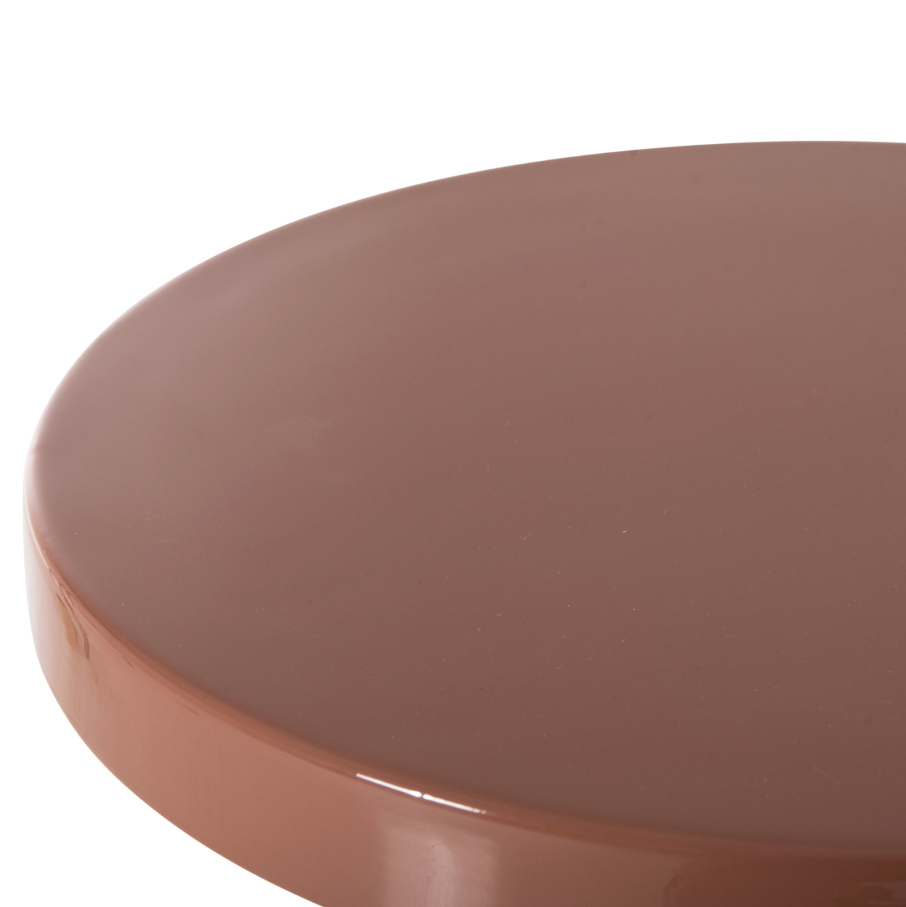SIDE TABLE SURAT HM4237.08 METAL IN SALMON-GOLD Φ40,5x60,5Hcm. [6]