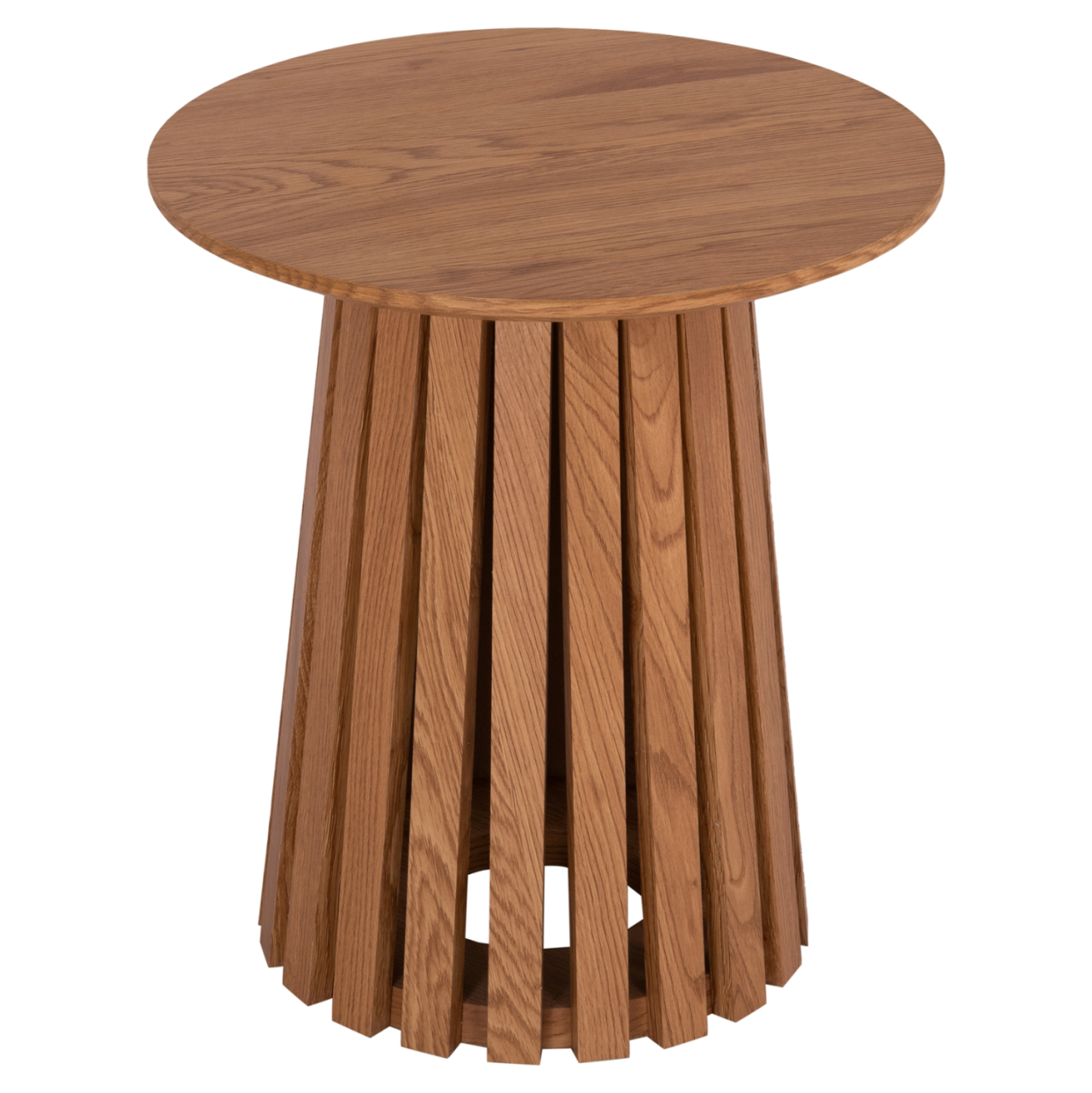 SIDE TABLE TALBERT HM18025 MDF IN NATURAL WOOD COLOR Φ45x50,5Hcm. [4]
