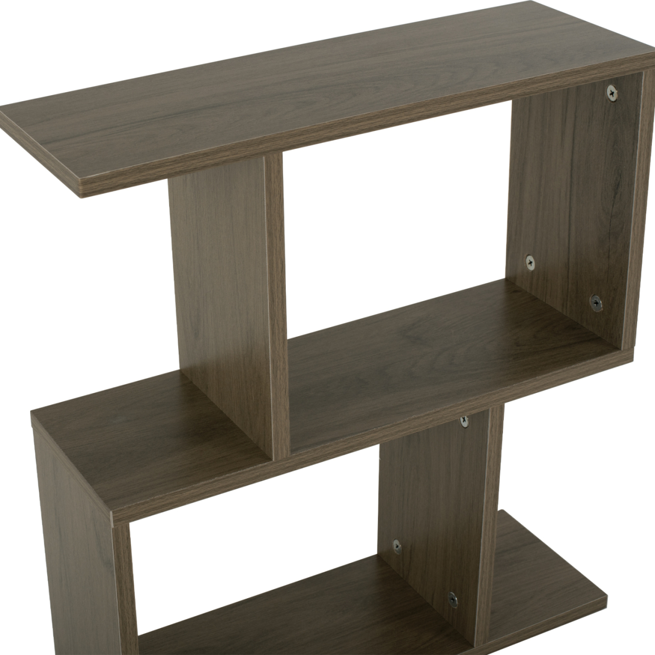 SIDE TABLE WITH STORAGE SPACES HM8881.12 MELAMINE IN OLIVE GREY COLOR 50x17x56Hcm. [4]