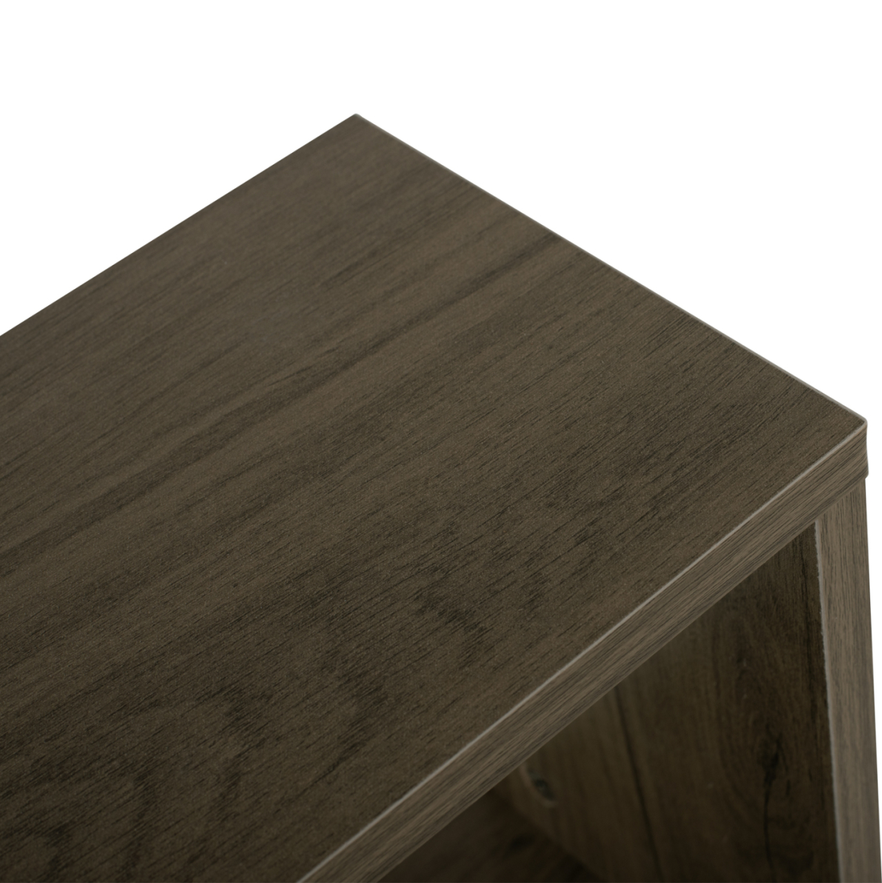 SIDE TABLE WITH STORAGE SPACES HM8881.12 MELAMINE IN OLIVE GREY COLOR 50x17x56Hcm. [6]