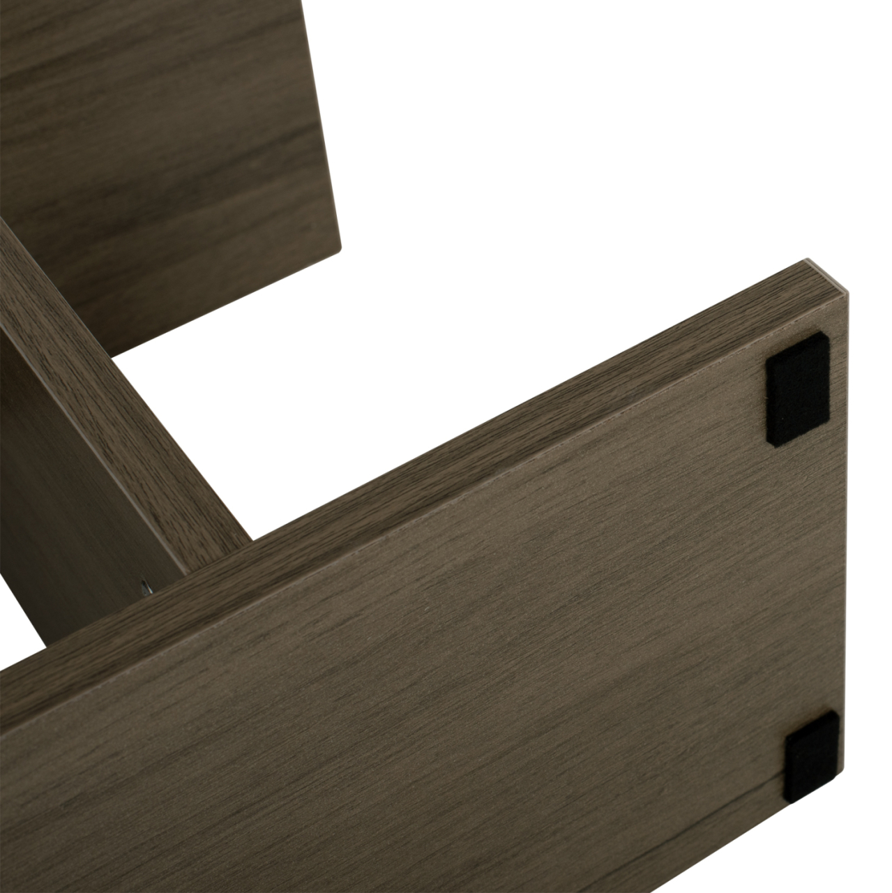 SIDE TABLE WITH STORAGE SPACES HM8881.12 MELAMINE IN OLIVE GREY COLOR 50x17x56Hcm. [7]