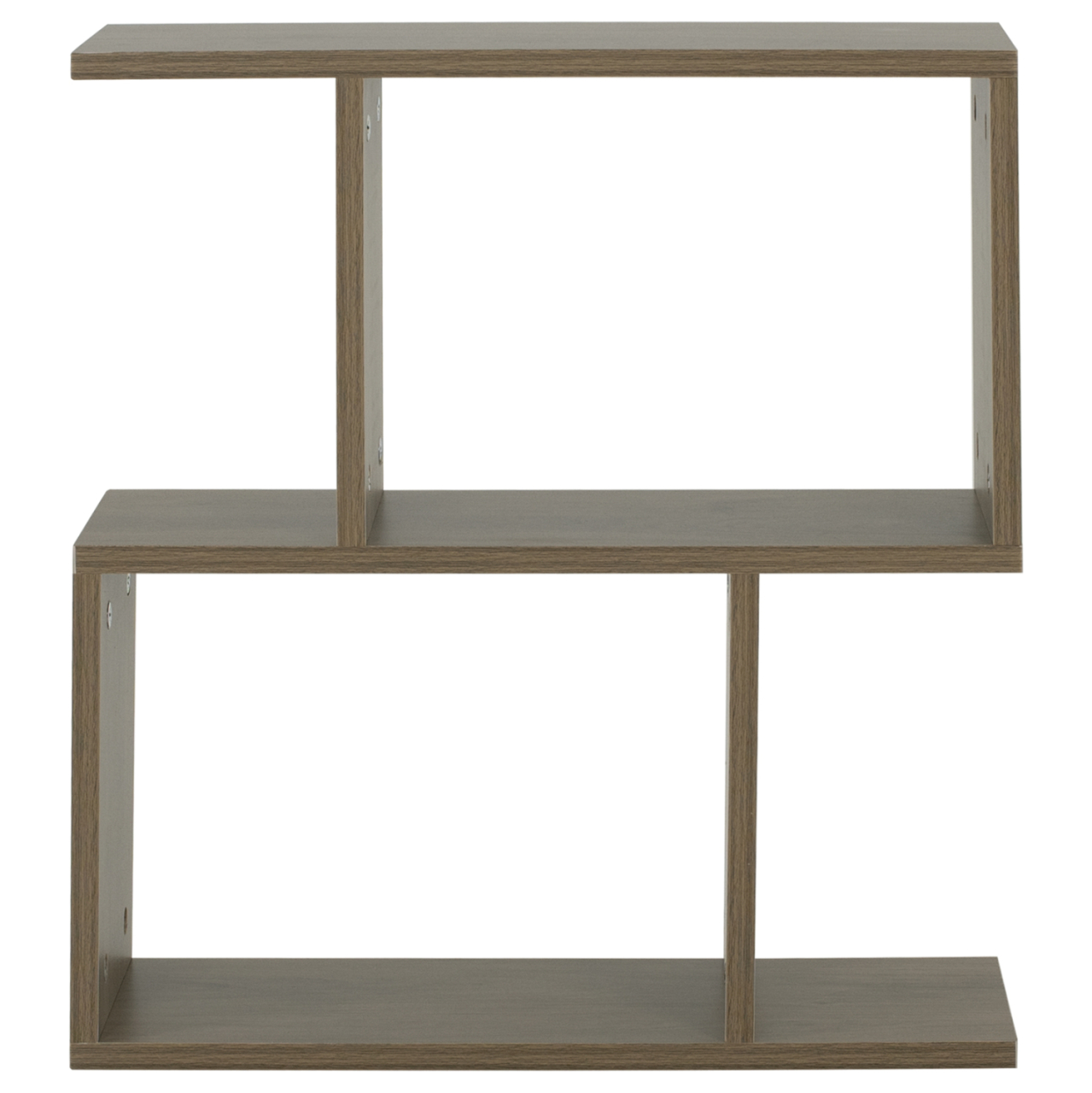 SIDE TABLE WITH STORAGE SPACES HM8881.12 MELAMINE IN OLIVE GREY COLOR 50x17x56Hcm. [3]