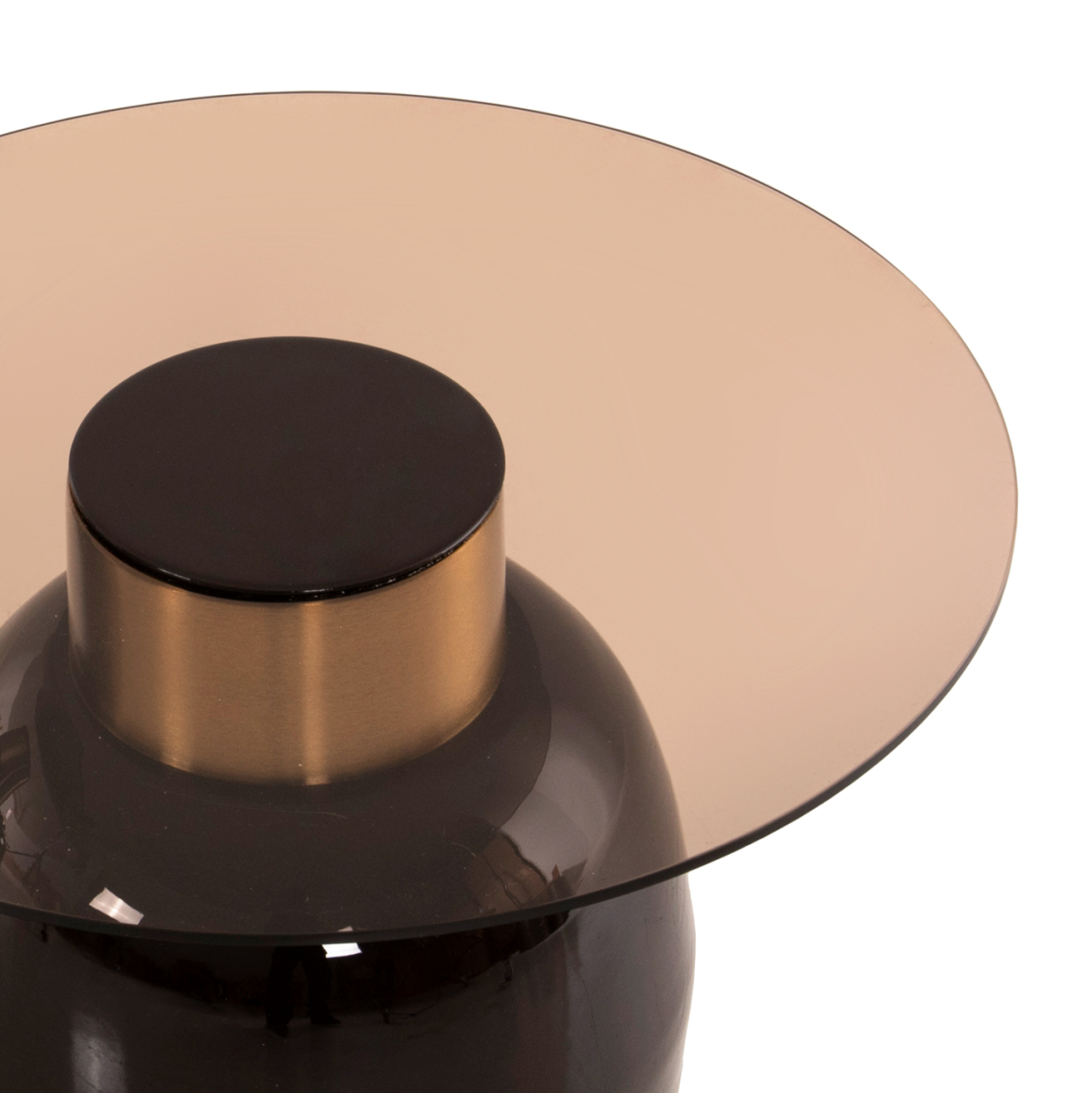 SIDE TABLES 2PCS FRYN HM9663 METAL IN BROWN AND GOLD Φ60 andΦ50 cm. [7]