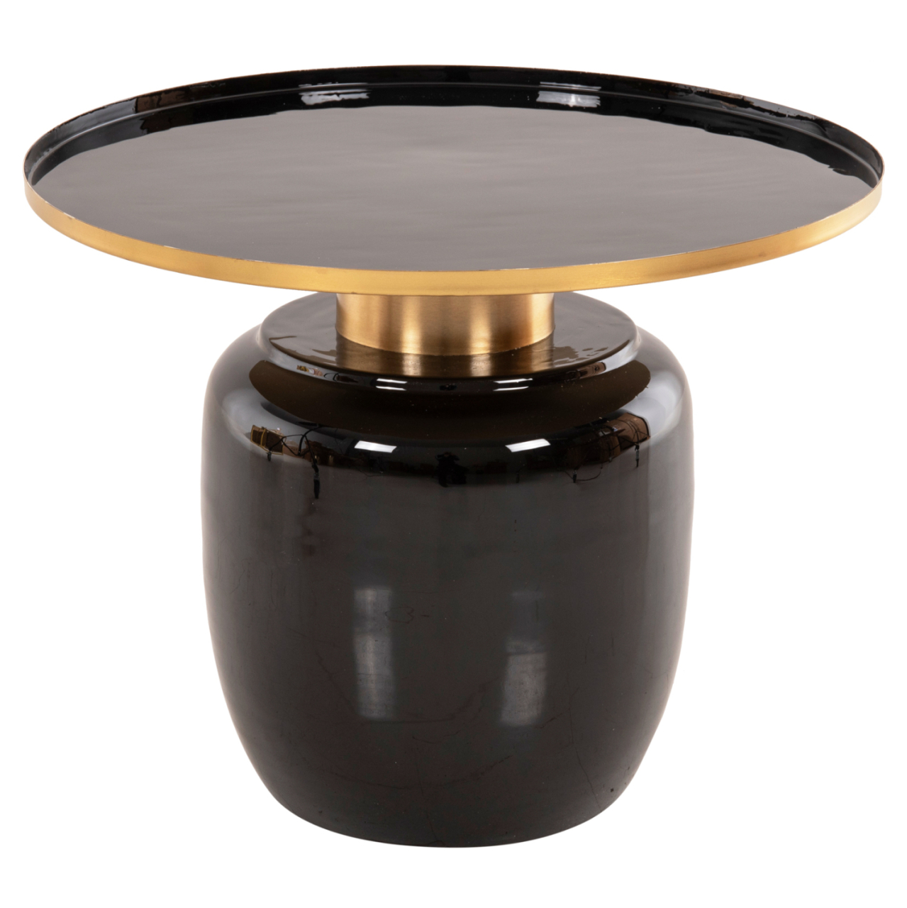 SIDE TABLES 2PCS FRYNX HM9662 METAL IN BLACK AND GOLD Φ60 and Φ50,5 cm. [4]