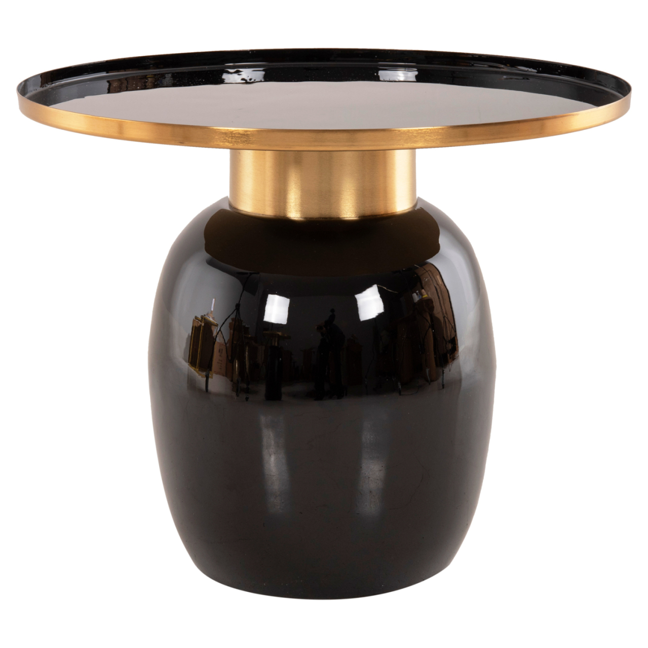 SIDE TABLES 2PCS FRYNX HM9662 METAL IN BLACK AND GOLD Φ60 and Φ50,5 cm. [5]