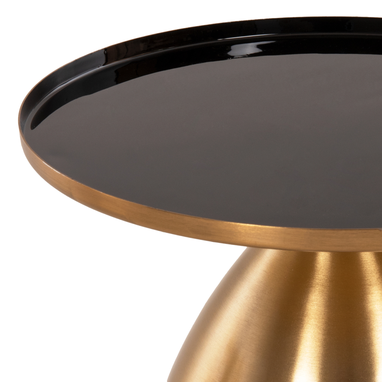 SIDE TABLES 2PCS HM9661 METAL IN BLACK AND GOLD Φ50,5 andΦ40,5cm. [6]
