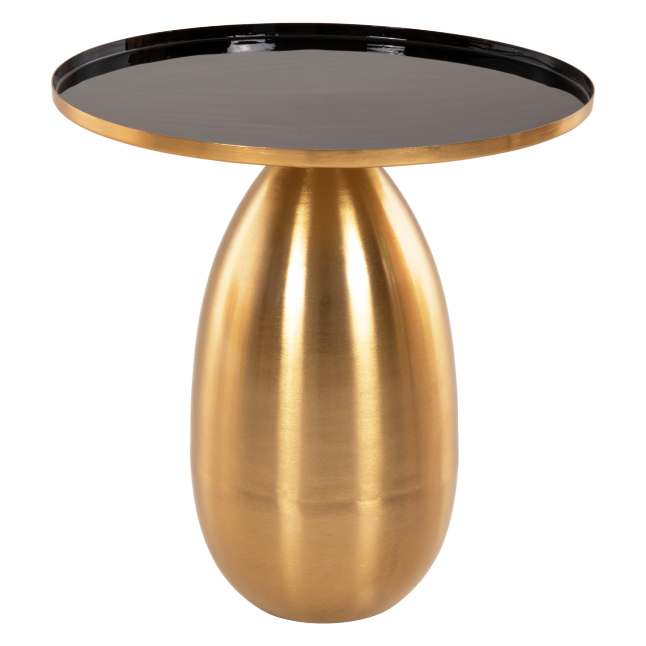 SIDE TABLES 2PCS HM9661 METAL IN BLACK AND GOLD Φ50,5 andΦ40,5cm. [4]