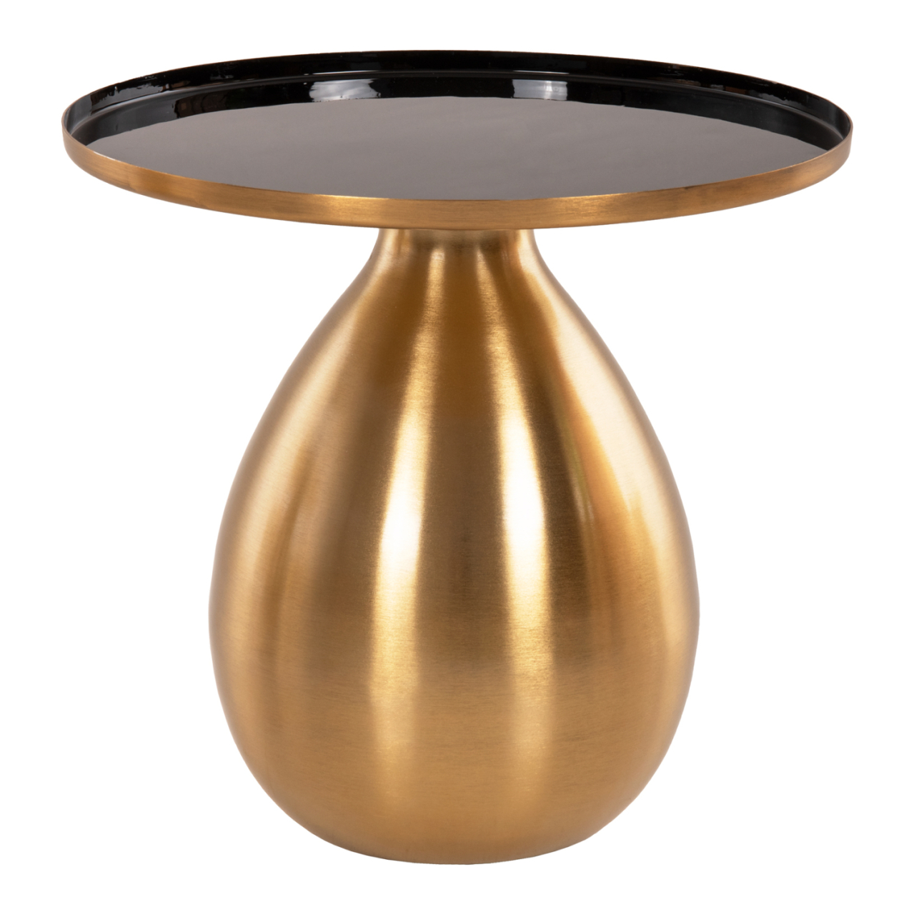 SIDE TABLES 2PCS HM9661 METAL IN BLACK AND GOLD Φ50,5 andΦ40,5cm. [3]