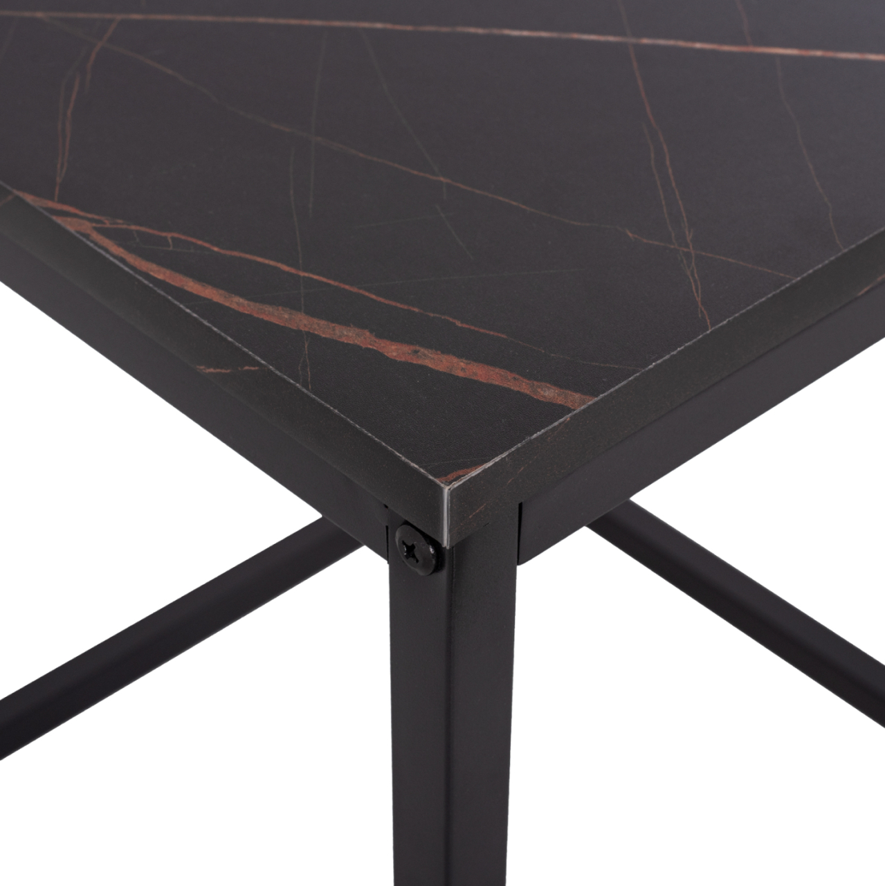 SIDE TABLES GRELAY SET 2PCS MDF and METAL 45Χ45Χ50Hcm.HM8762.13 [7]