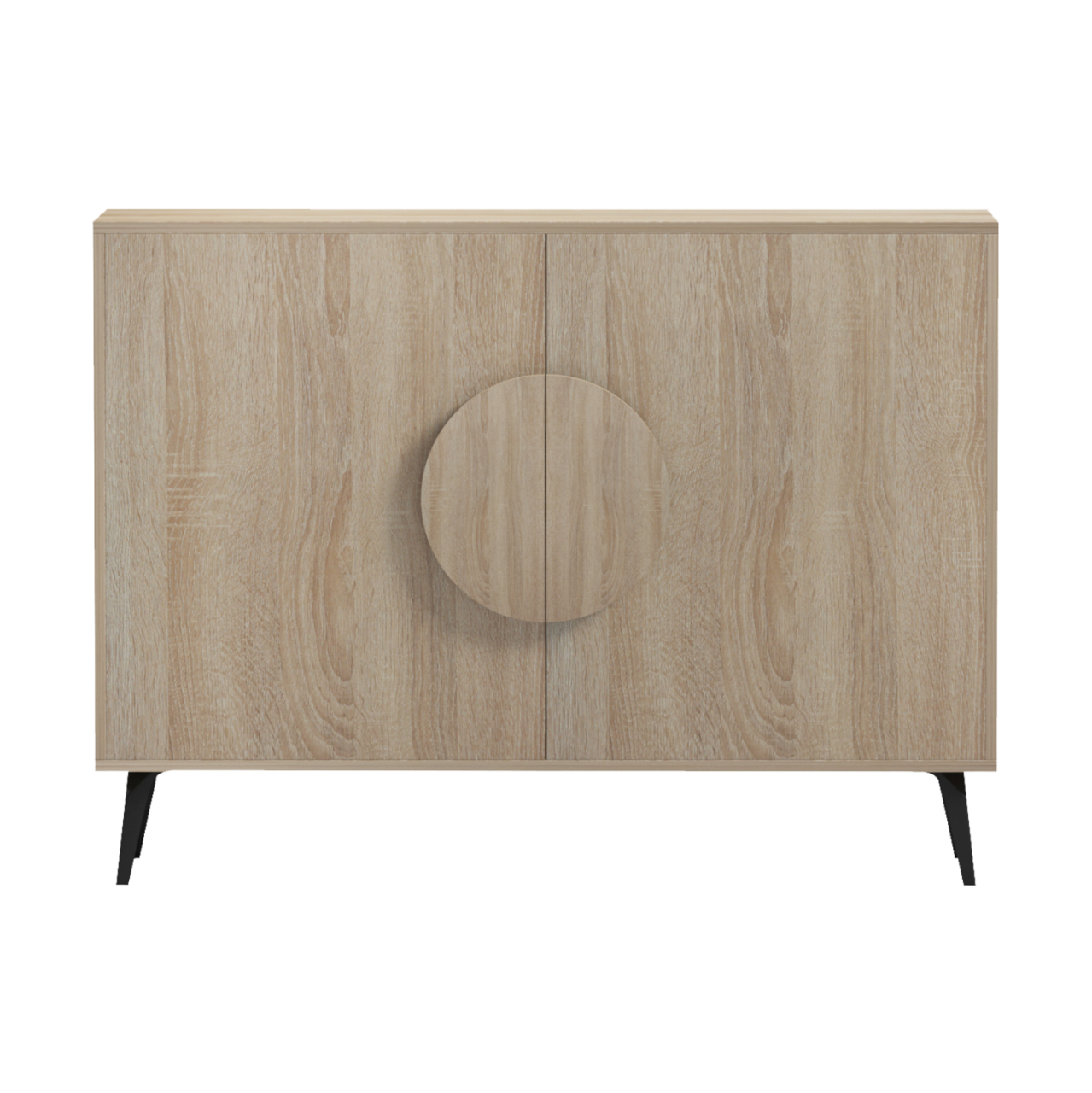 SIDEBOARD SAVORE HM18367.01 MELAMINE IN SONAMA-BLACK METAL LEGS 110x35.5x82Hcm. [3]