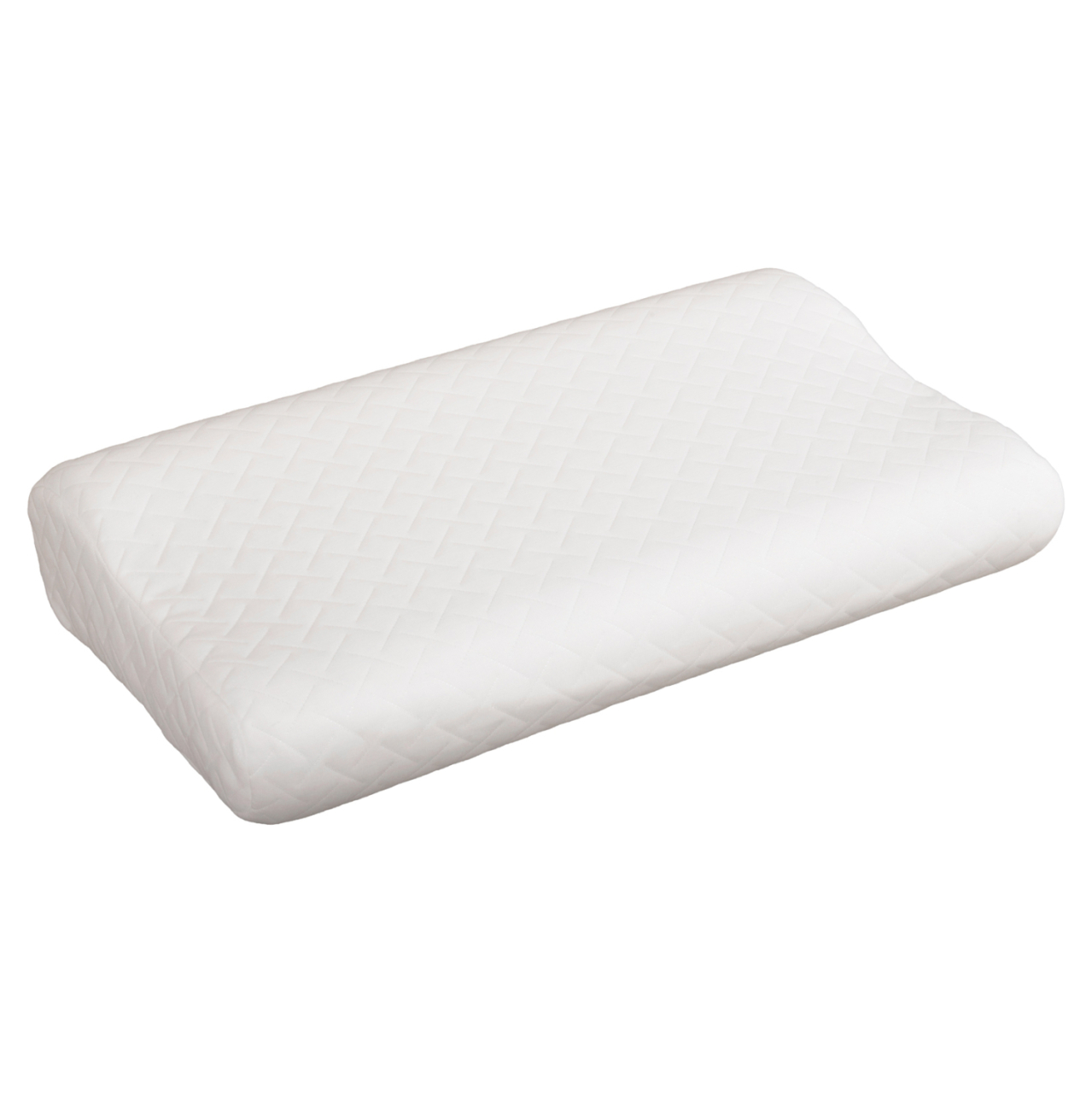 SLEEPING PILLOW BEZEL HM673 MEMORY FOAM-WHITE FABRIC 55x32Hcm. [5]
