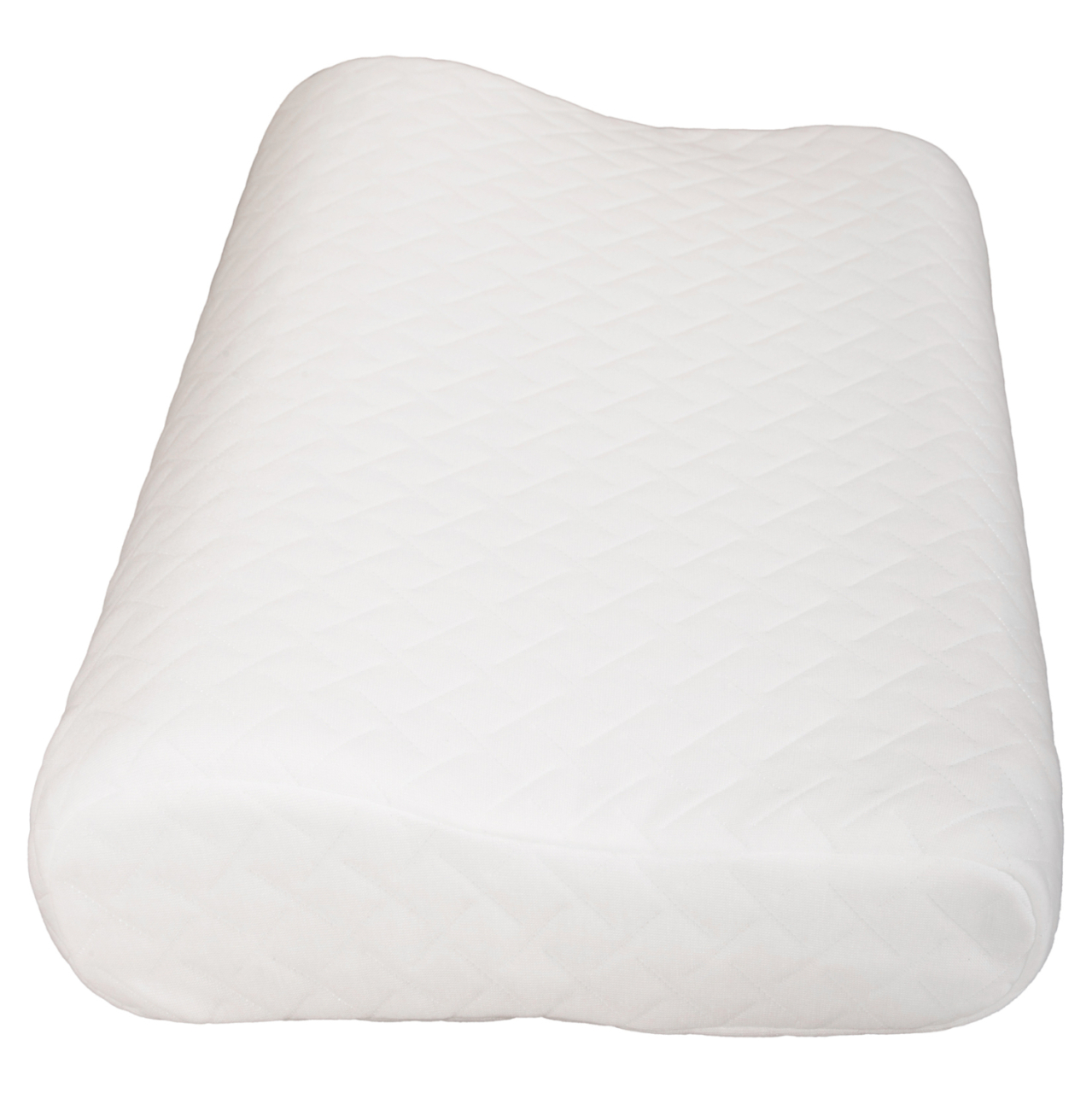 SLEEPING PILLOW BEZEL HM673 MEMORY FOAM-WHITE FABRIC 55x32Hcm. [6]