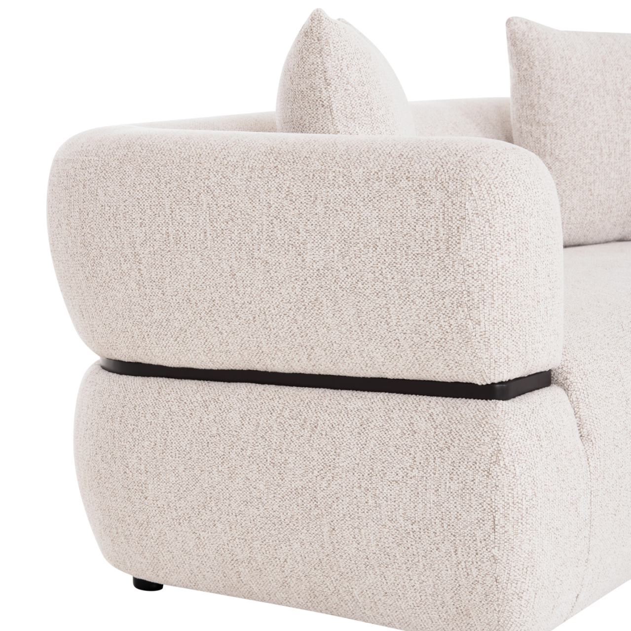 SOFA 2-SEATER ARCTIS HM3328.02 LIGHT BEIGE FABRIC 169x88x88Hcm. [9]