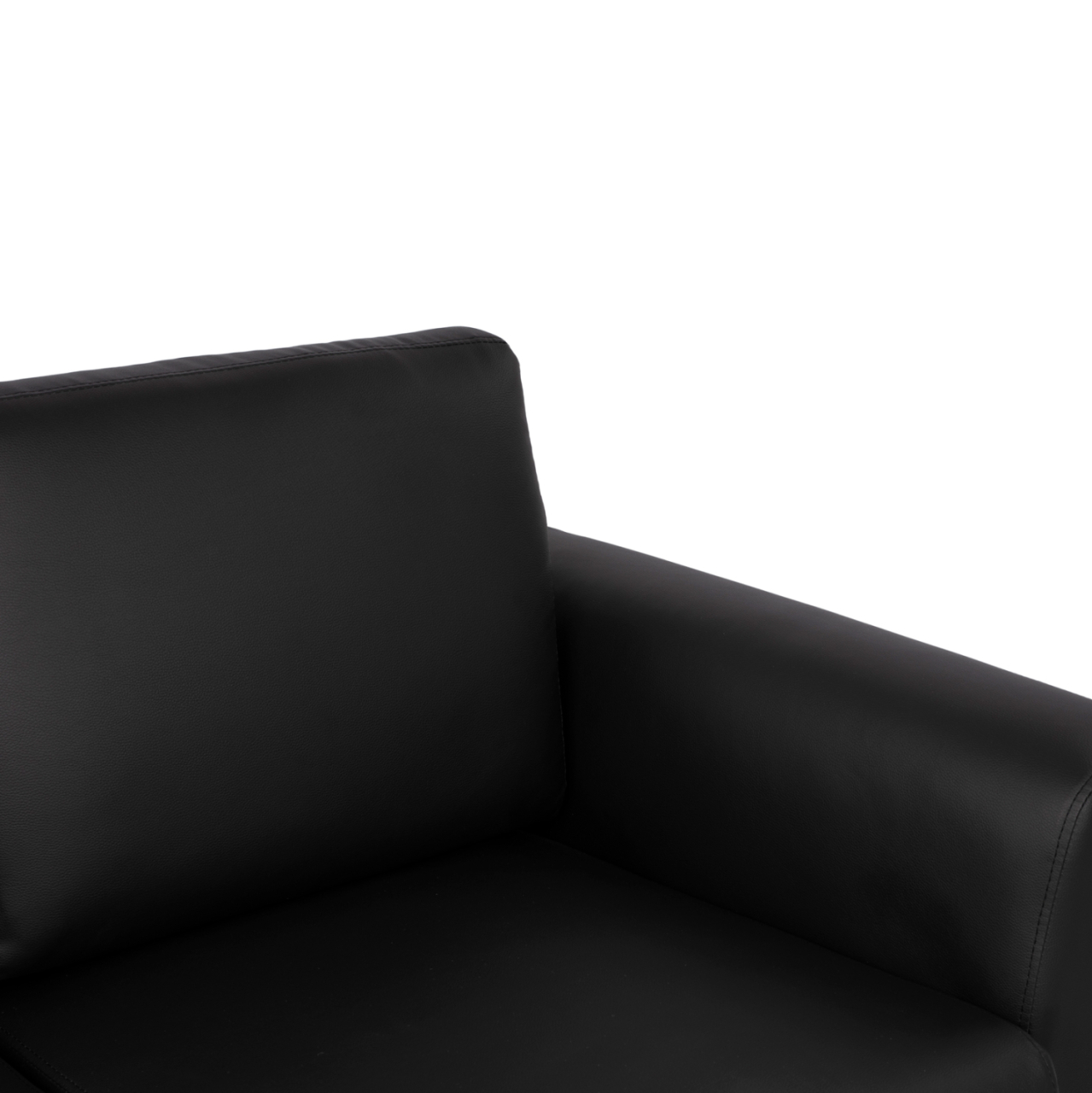 Sofa 2 seater Kenzie HM3121.21 with Black PU 142x81x81 cm [5]