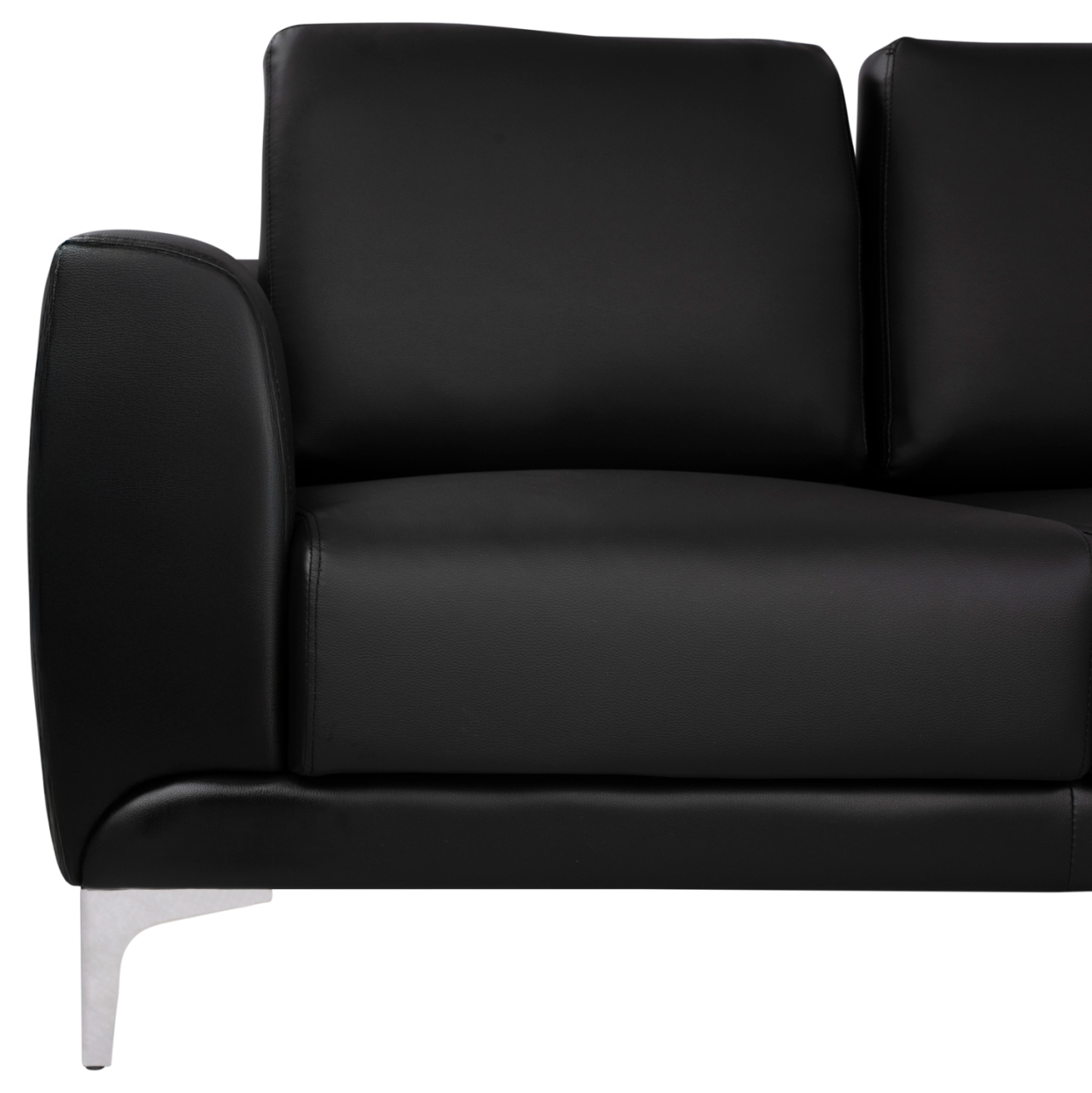 Sofa 2 seater Kenzie HM3121.21 with Black PU 142x81x81 cm [3]