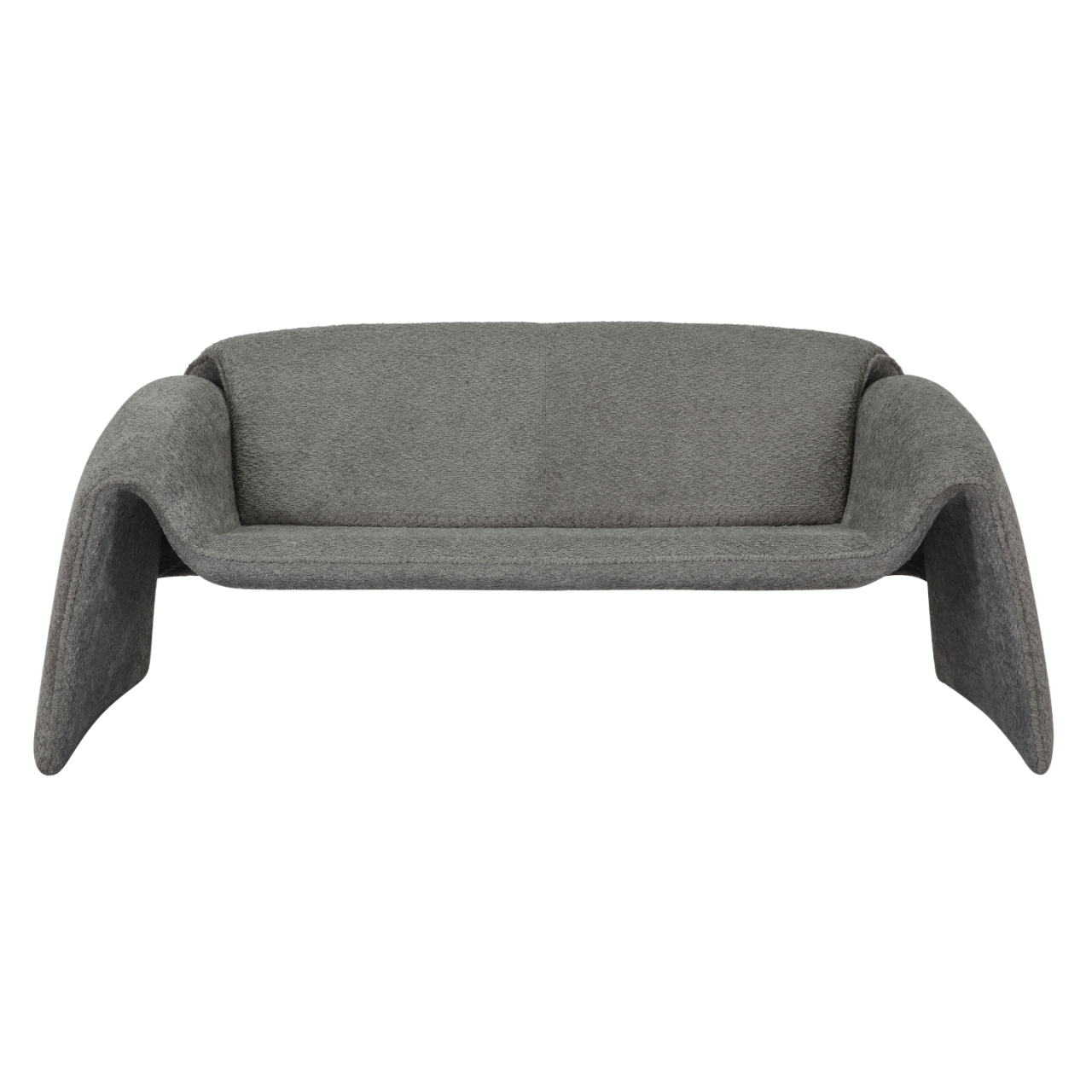 SOFA 2-SEATER LAFORGE HM9680.01 METAL FRAME-GREY BOUCLE FABRIC 160x80x63Hcm. [3]