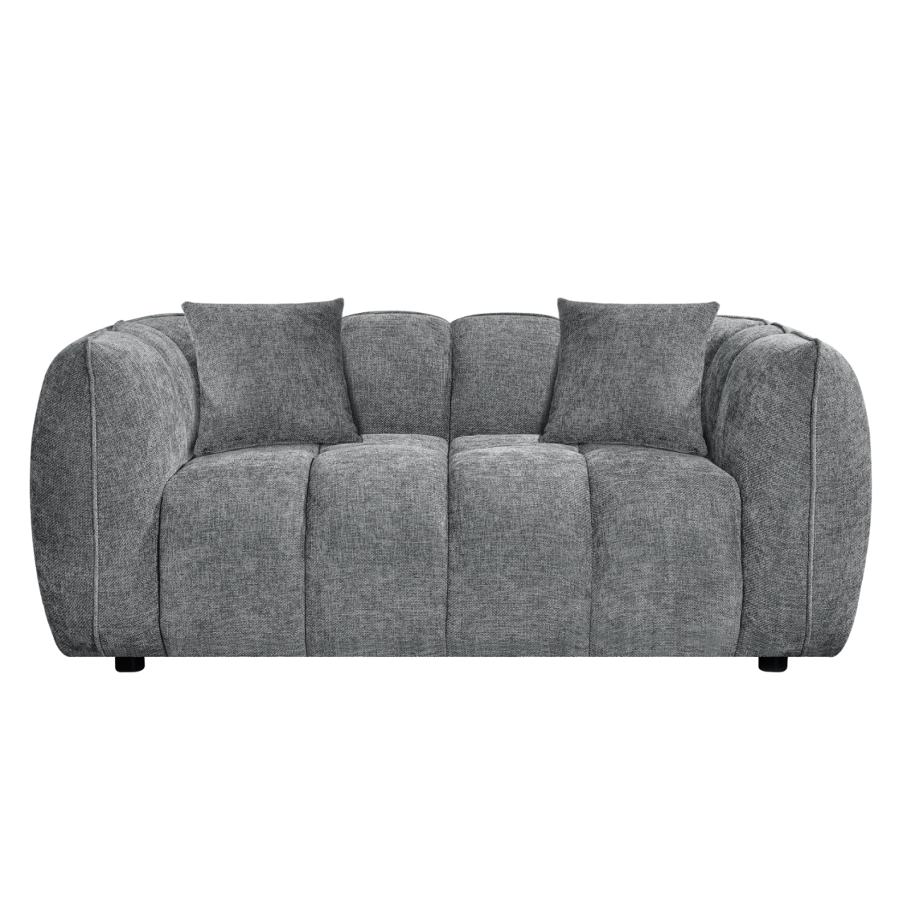 SOFA 2-SEATER LYKKE HM3324.01 GREY FABRIC 172x89x70Hcm. [3]