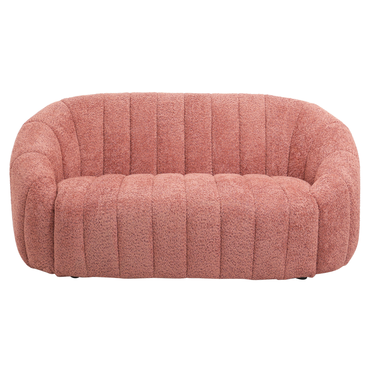 SOFA 2-SEATER MOBY HM9595.02 PINK BOUCLE FABRIC 148x83x66Hcm. [2]