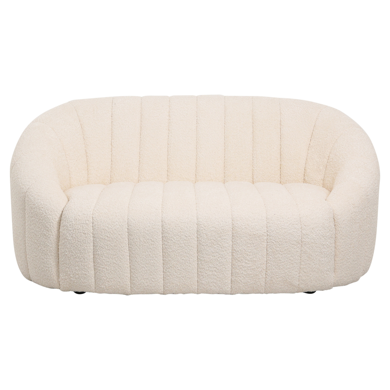 SOFA 2-SEATER MOBY HM9595.06 ECRU BOUCLE FABRIC 148x83x66Hcm. [2]