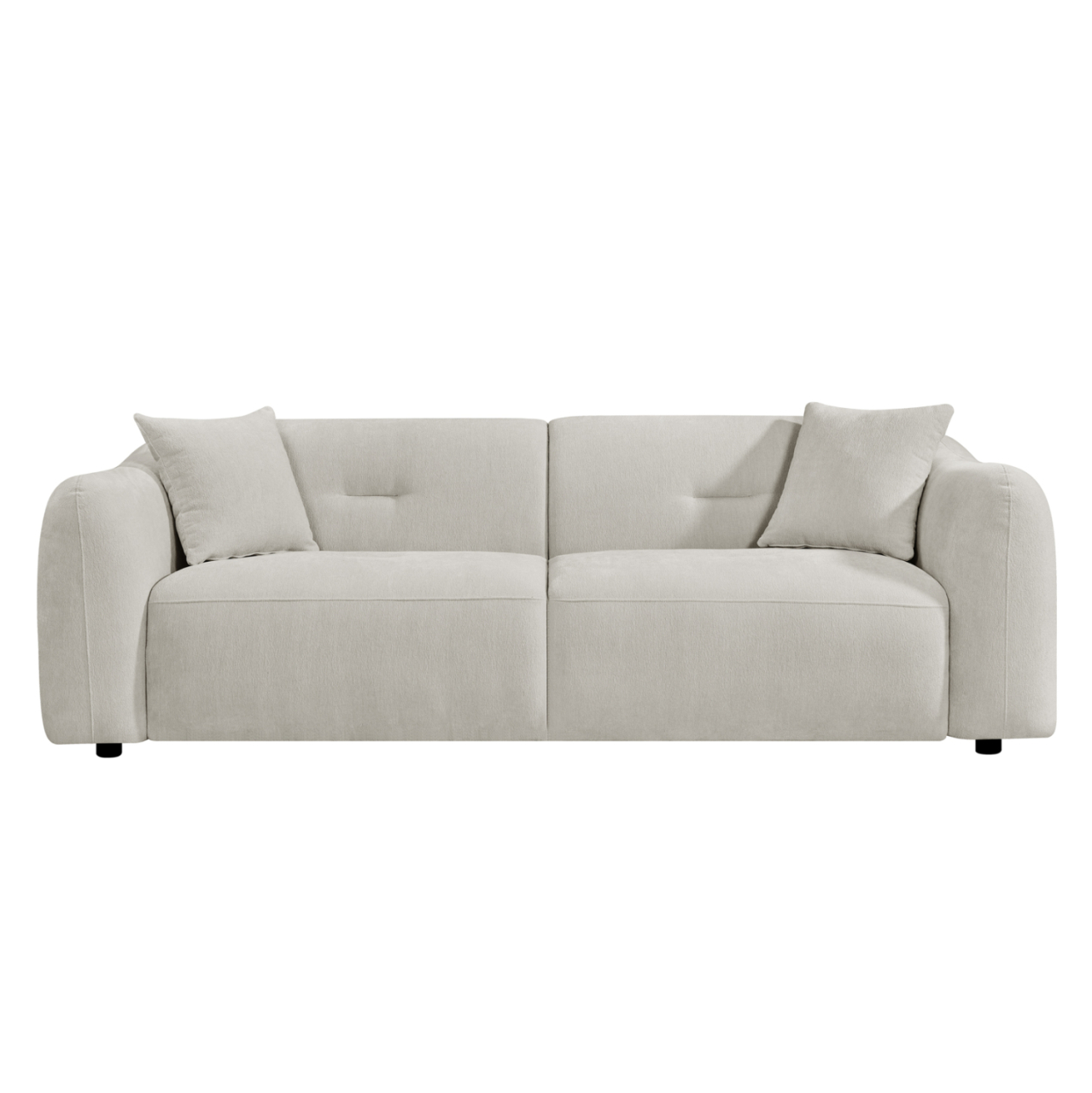 SOFA 3-SEATER JUNOA HM3333.02 ECRU FABRIC 228x89x74Hcm. [3]