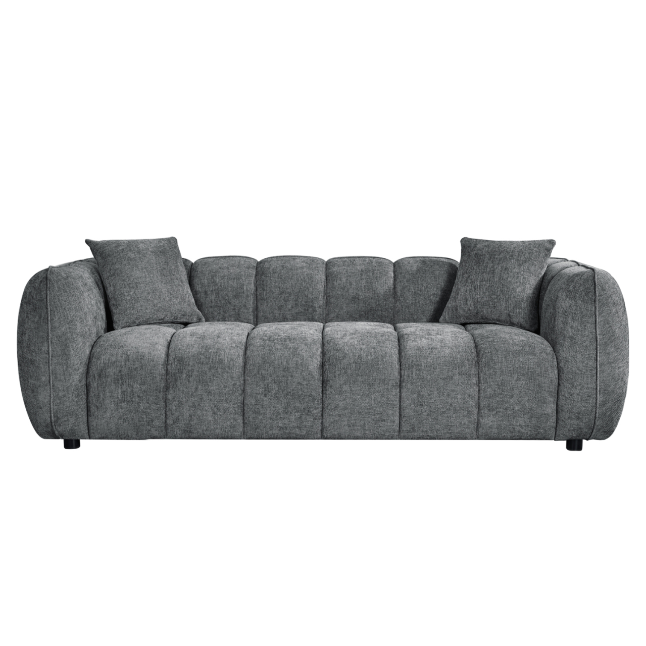 SOFA 3-SEATER LYKKE HM3323.01 GREY FABRIC 229x89x70Hcm. [3]