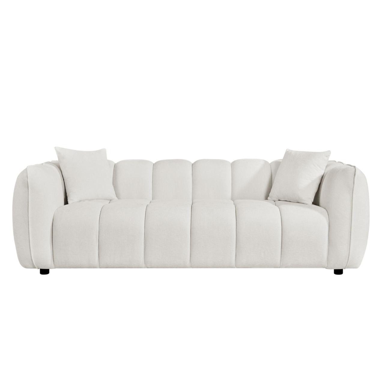 SOFA 3-SEATER LYKKE HM3323.02 ECRU FABRIC 229x89x70Hcm. [3]